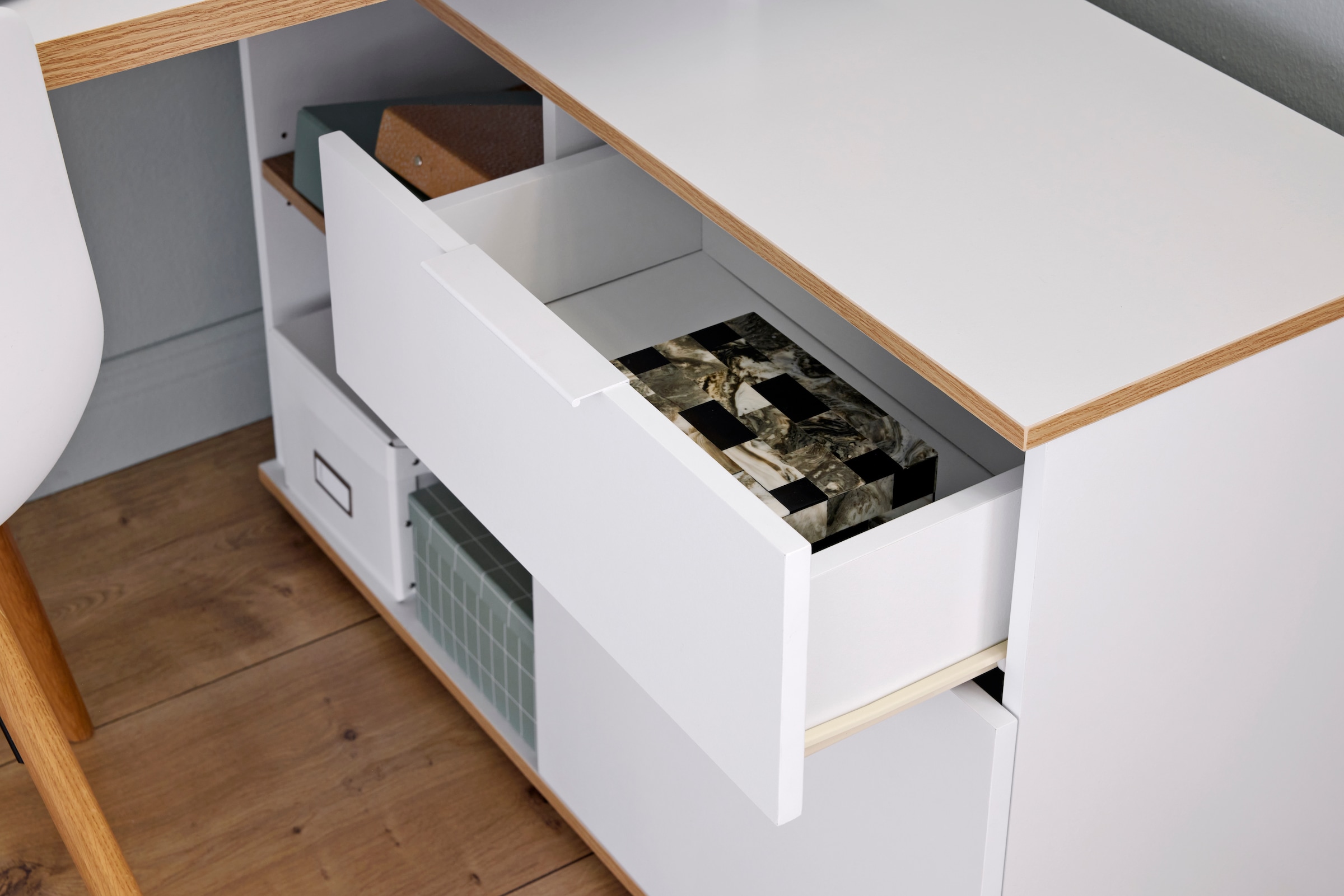 Jahnke Eckschreibtisch »X-CLUB C 40 E«, (1 St.), Eckschreibtisch, wechselseitig montierbar, X-Gestell