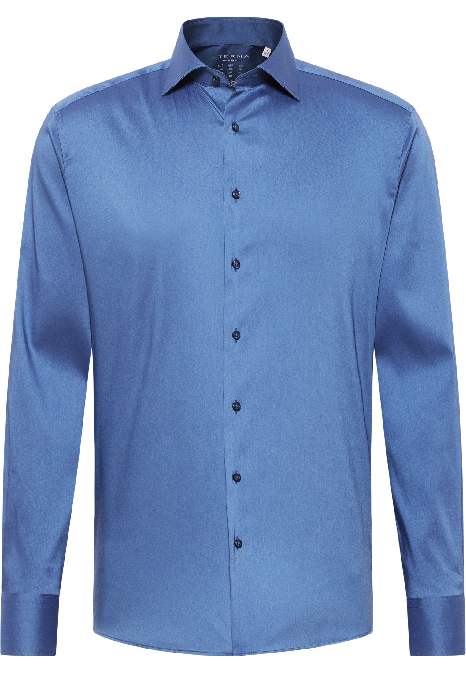 Eterna Langarmhemd »MODERN FIT« EASY IRON (bügelleicht)