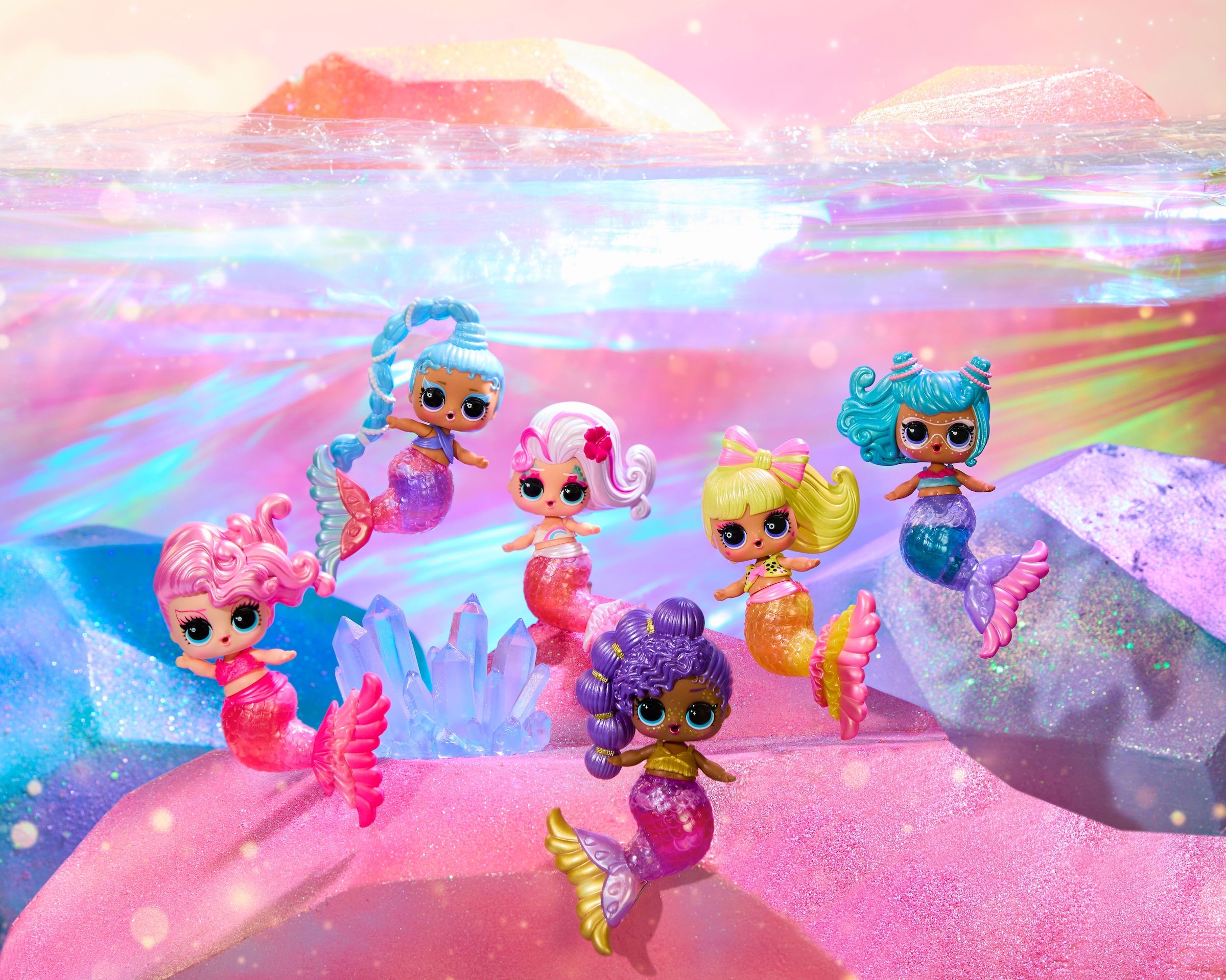L.O.L. SURPRISE! Anziehpuppe »L.O.L. Surprise Mermaids! Makeover Magic Tots« Sortierte Lieferung - Abbildungen dienen als Beispiele!