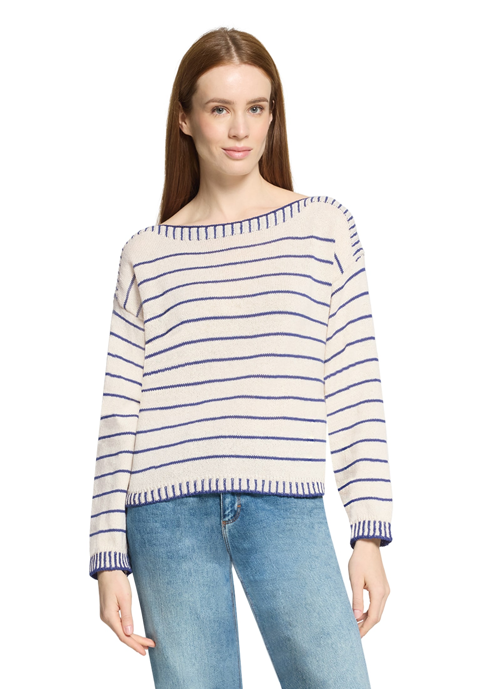 Cartoon Strickpullover »Strickpullover mit U-Boot-Ausschnitt«