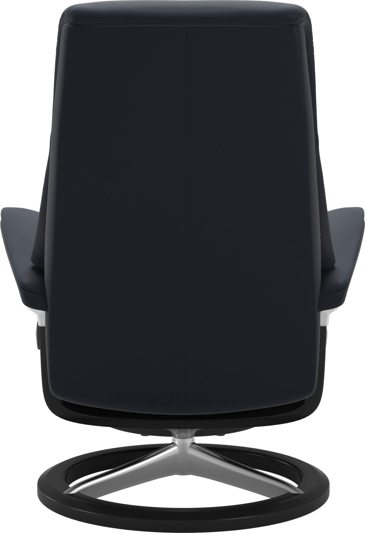 Stressless® Relaxsessel »View«, (Set, Relaxsessel mit Hocker), mit Signature Base, Größe S,Gestell Schwarz