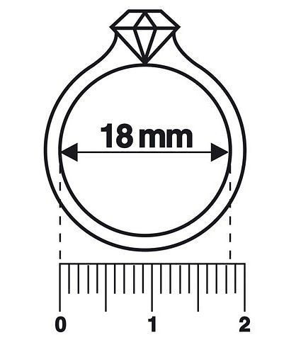 nicht definiert Ringschablone »Ringe / Ringmaß - Das Ringmaß zur Ermittlung Ihrer Ringgröße!«, (1 tlg.)