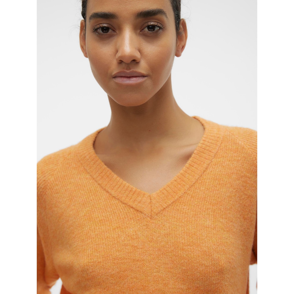 Vero Moda V-Ausschnitt-Pullover »VMELLYLEFILE LS V-NECK PULLOVER«