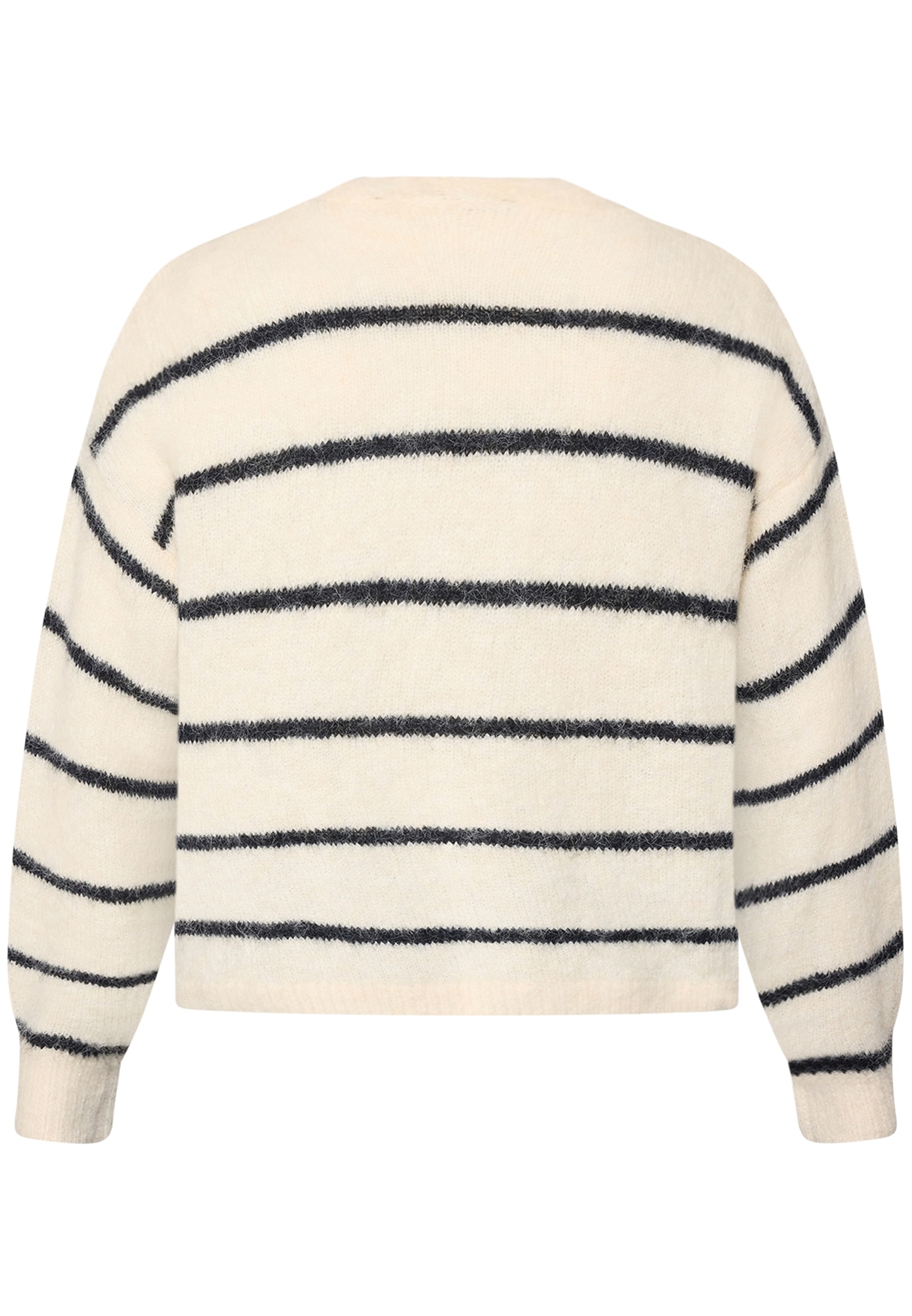 Zero Strickjacke »Strickjacke mit Streifen offener Style«