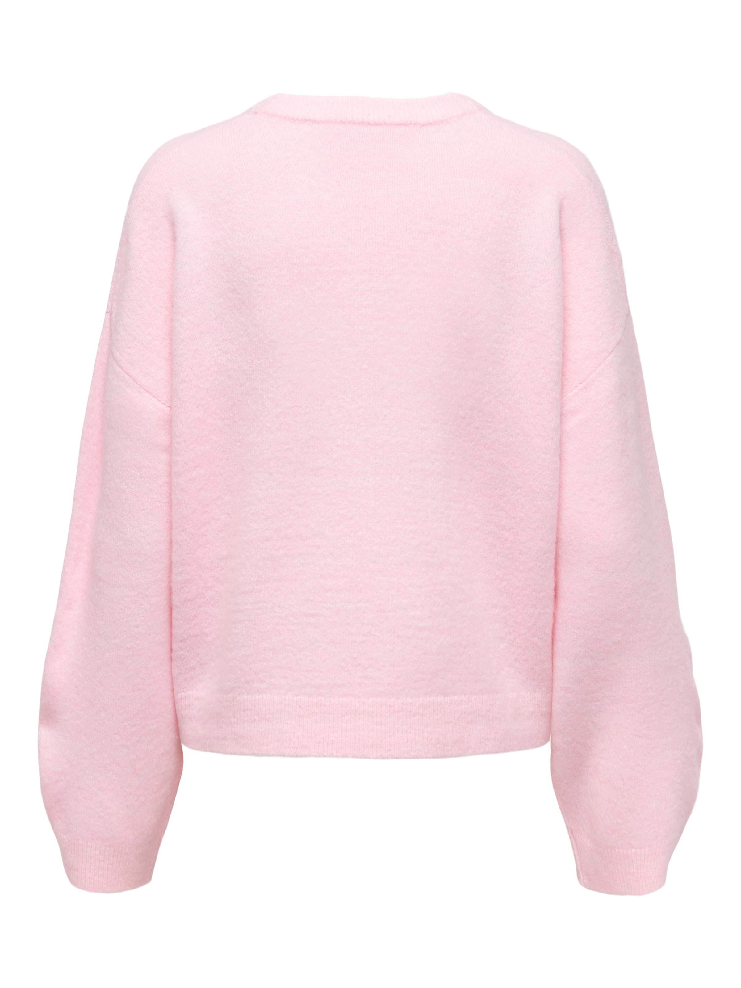 ONLY Rundhalspullover »ONLSIMONI L/S O-NECK PULLOVER KNT NOOS« Materialmix, regular fit