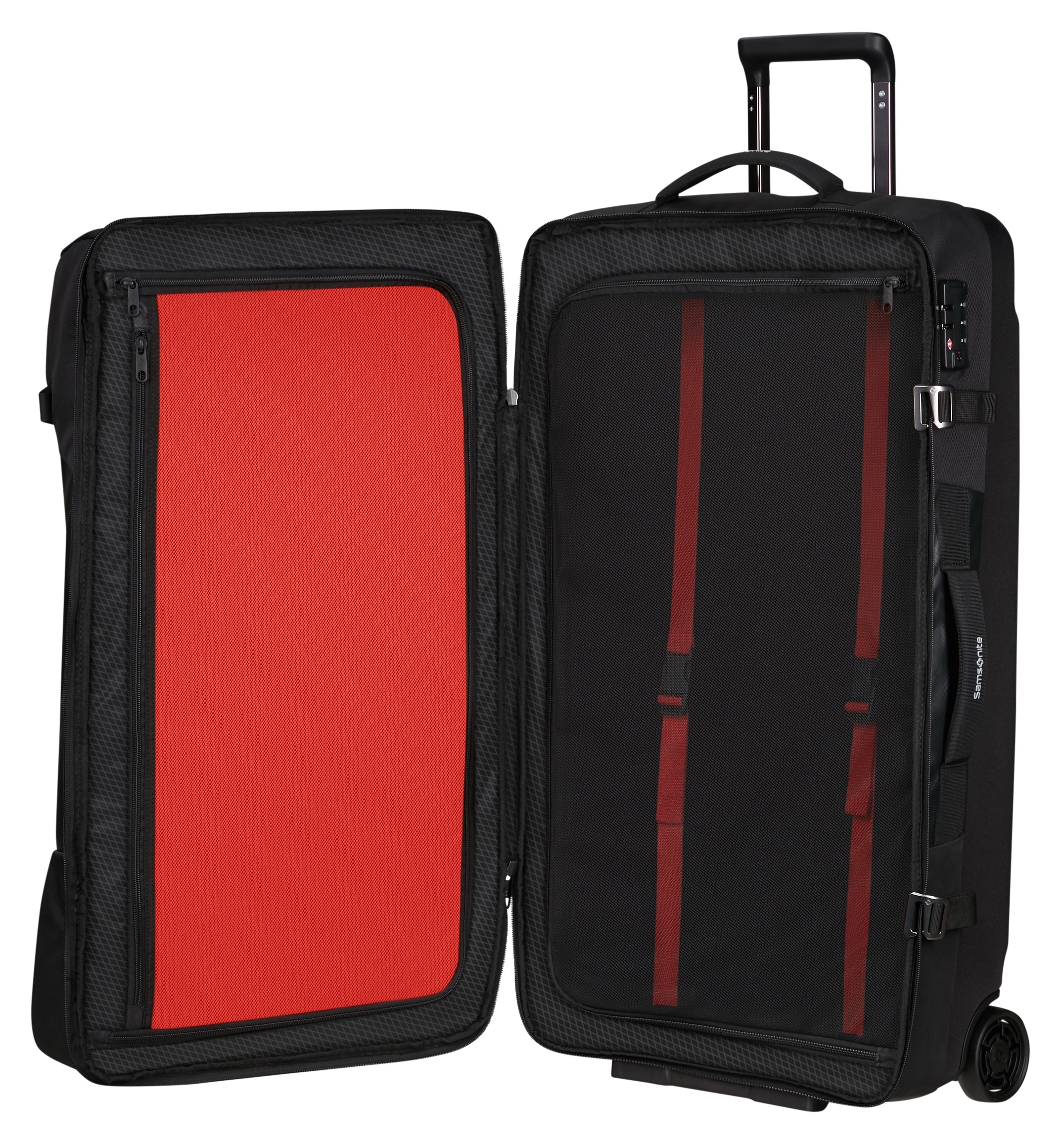 Samsonite Reisetasche »ARMOX, 79 cm«, Duffle mit Rollen TSA-Schloss Packgurte Trolley-Gestänge