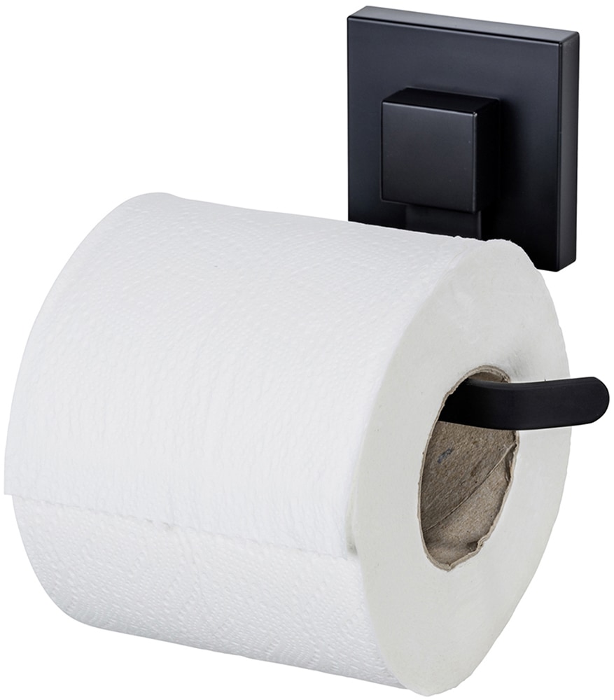 WENKO Toilettenpapierhalter »Vacuum-Loc® Modell Quadro«, aus Edelstahl, Befestigen ohne Bohren