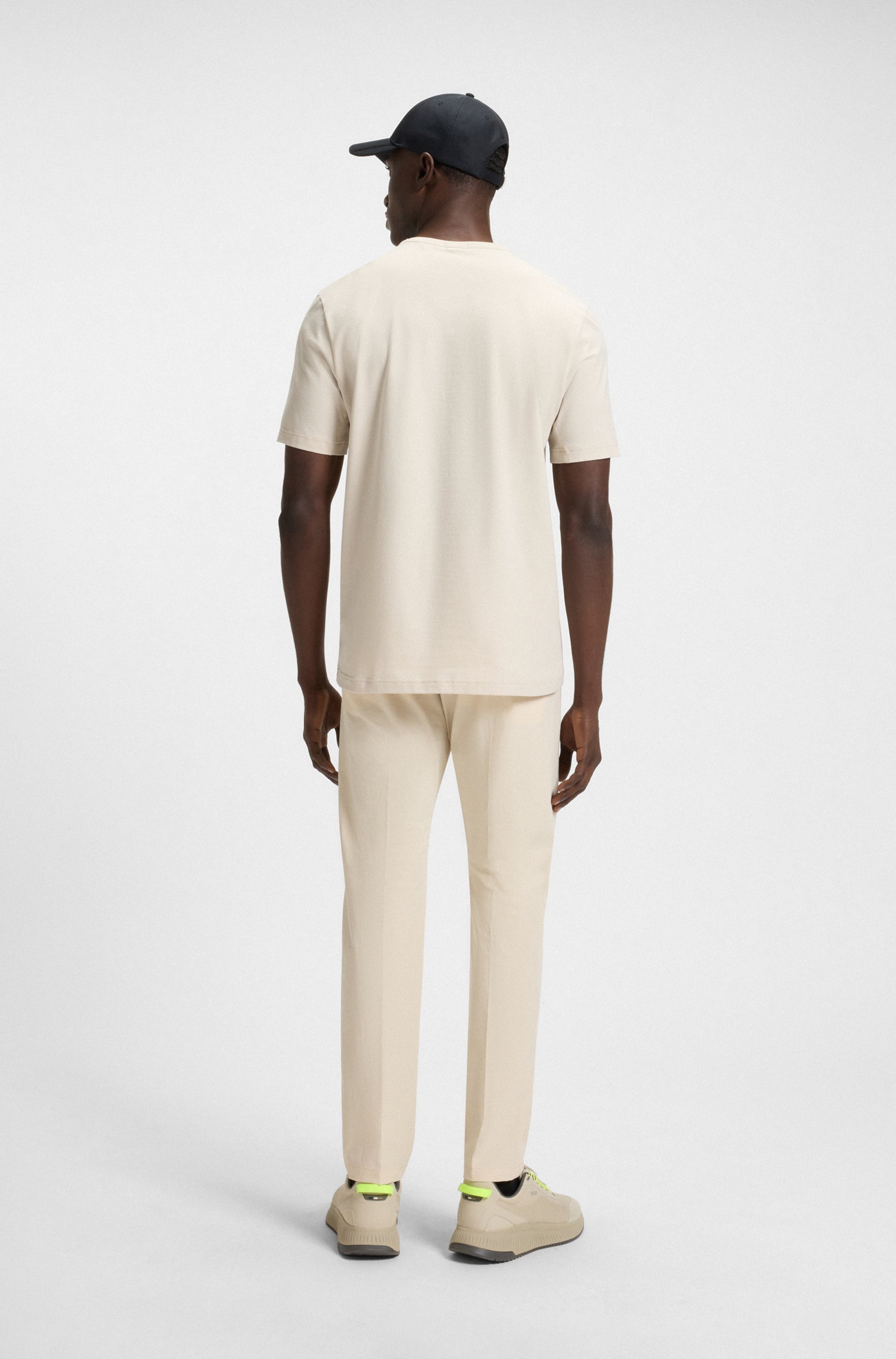 BOSS GREEN T-Shirt »Tee PKT Glamping«, mit Materialmix