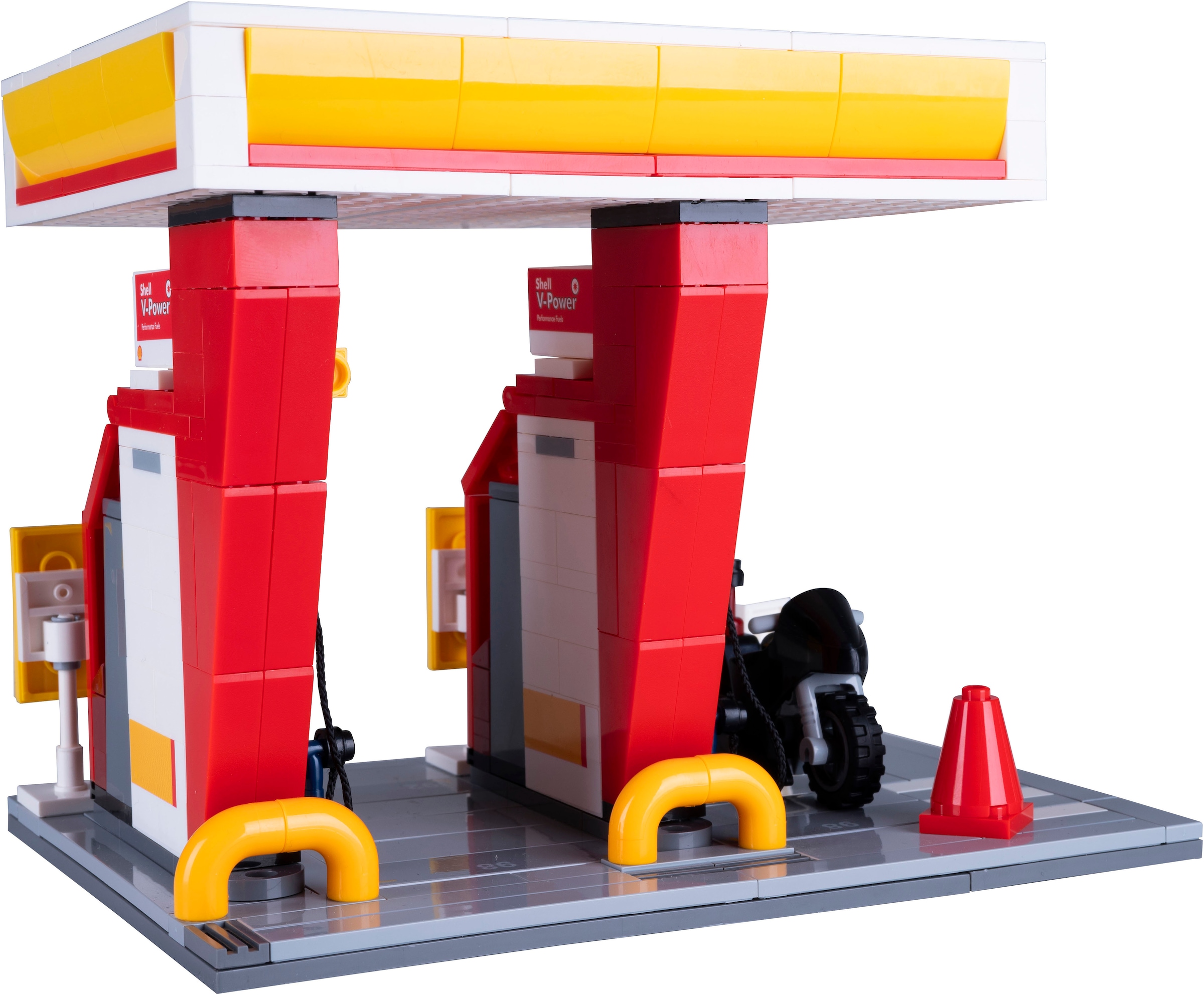 Jamara Konstruktions-Spielset »CaDA, Shell Tankstelle Bricks«, (305 St.)