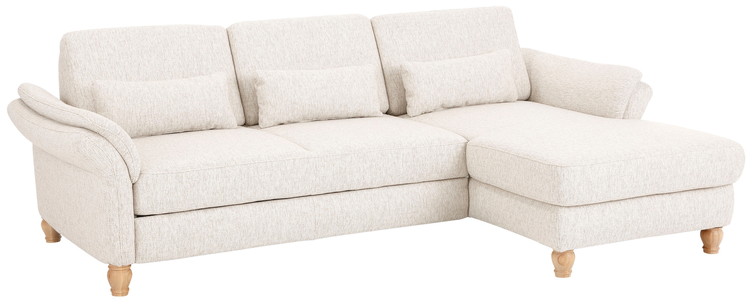 Home affaire Ecksofa »Palace L-Form«, incl. Sitztiefenverstellung, wahlweise mit Bettfunktion und Stauraum