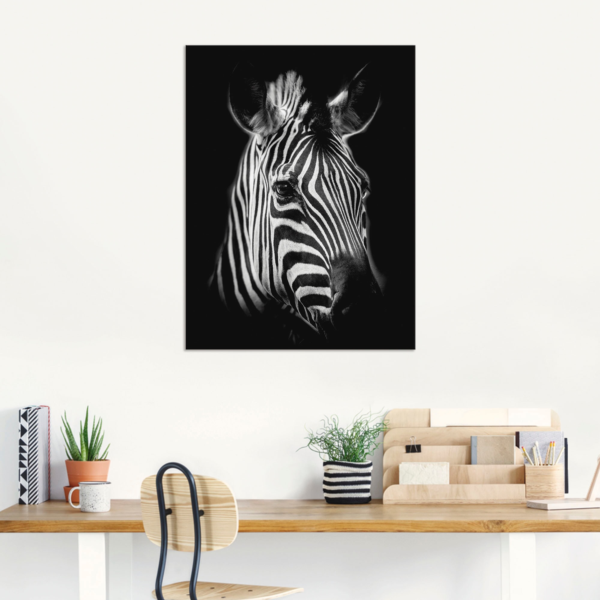 Artland Wandbild »Zebra« Zebra Bilder 1 Stk. tlg. als Alubild, Leinwandbild in verschied. Größen