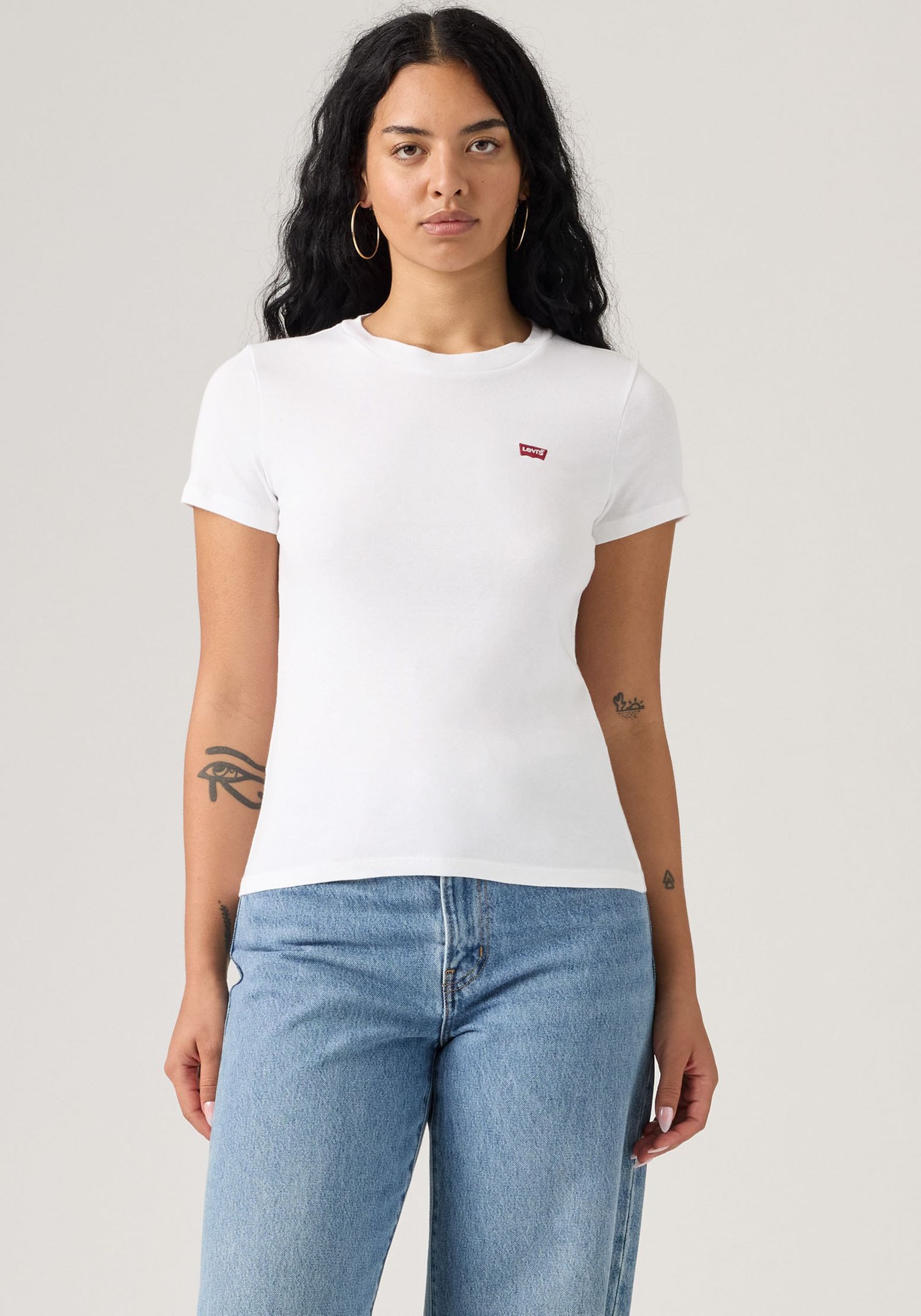 Levi's® T-Shirt »Mini-Logo«, (Packung, 2 tlg.), mit kleiner Markenlogo-Stickerei auf der Brust