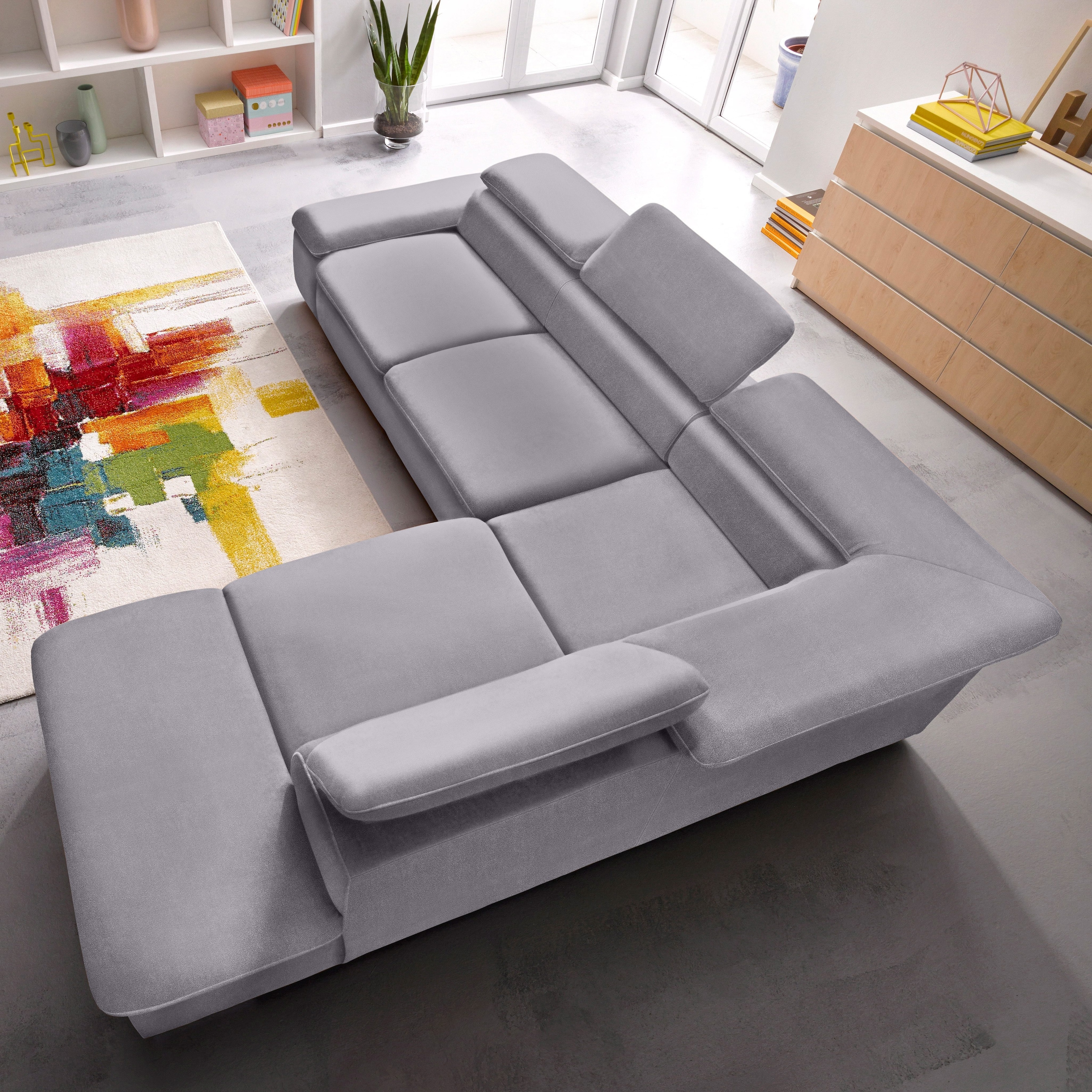 sit&more Ecksofa »Alcatraz L-Form«, wahlweise mit Bettfunktion