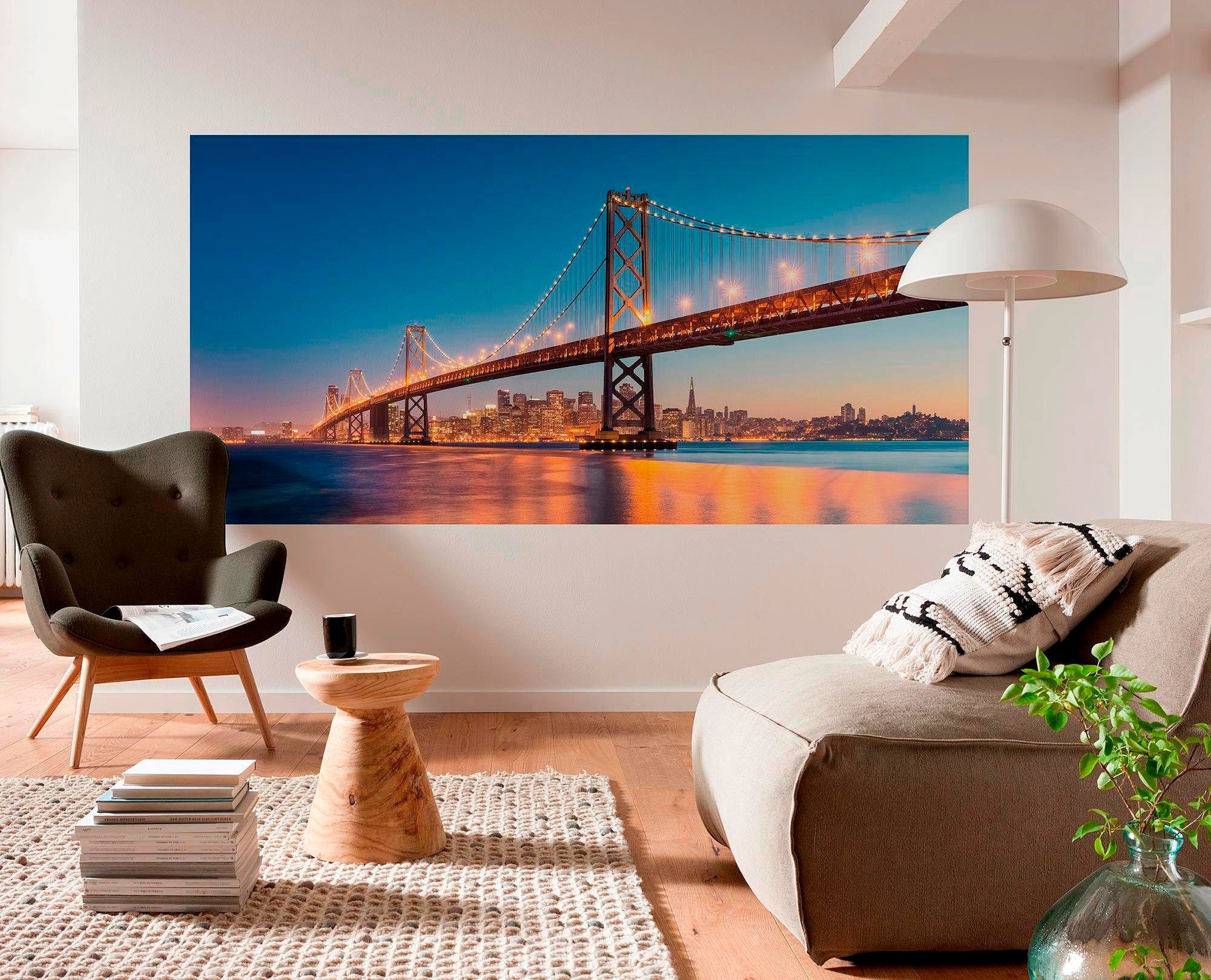 Komar Vliestapete »Digitaldruck Vlies -  Spectacular San Francisco - Größe 200 x 100 cm« bedruckt glatt Wohnzimmer, Schlafzimmer