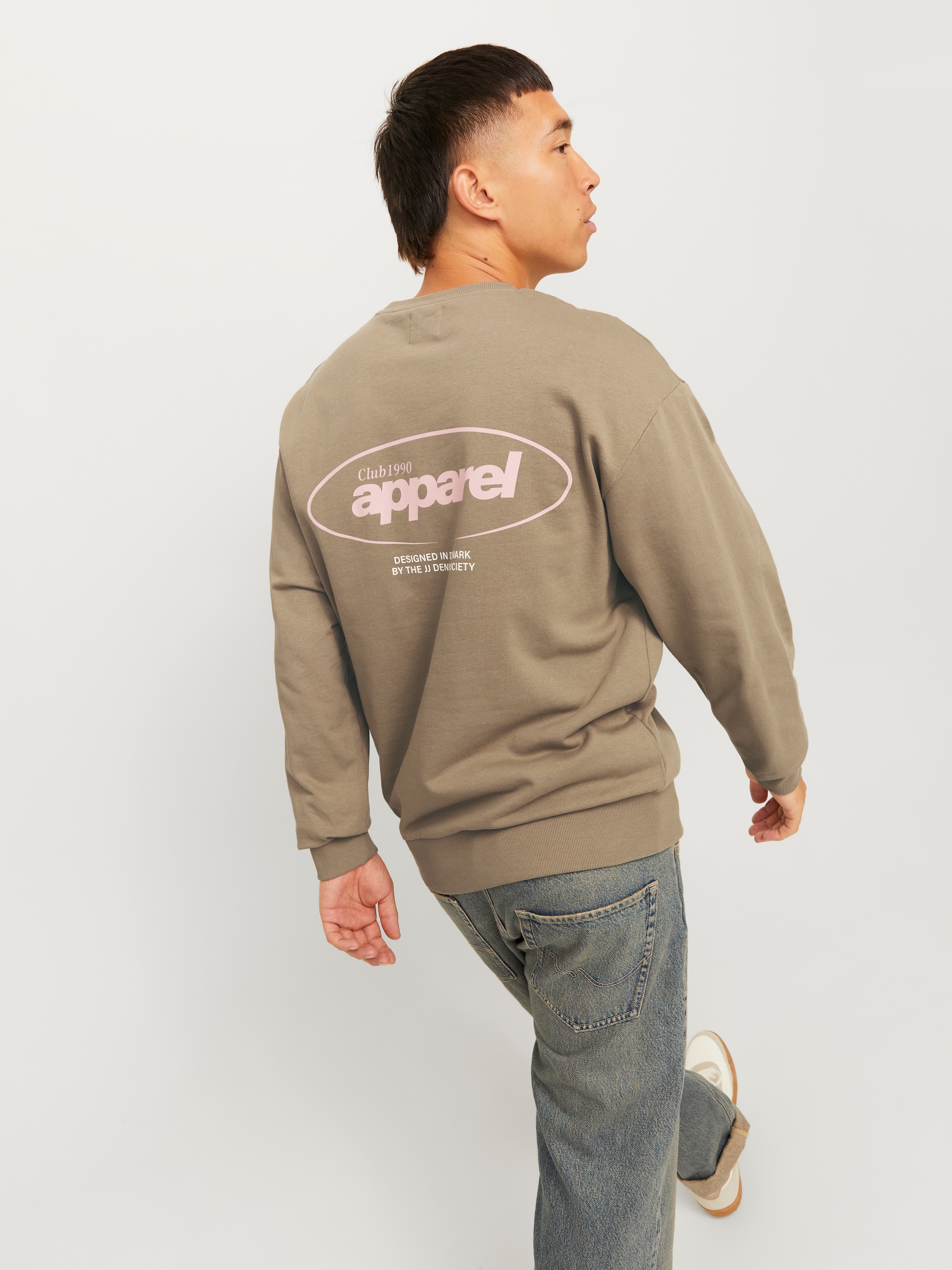Jack & Jones Sweatshirt »JJEBRADLEY GRAPHIC SWEAT CREW NOOS«, mit Front und Back Print