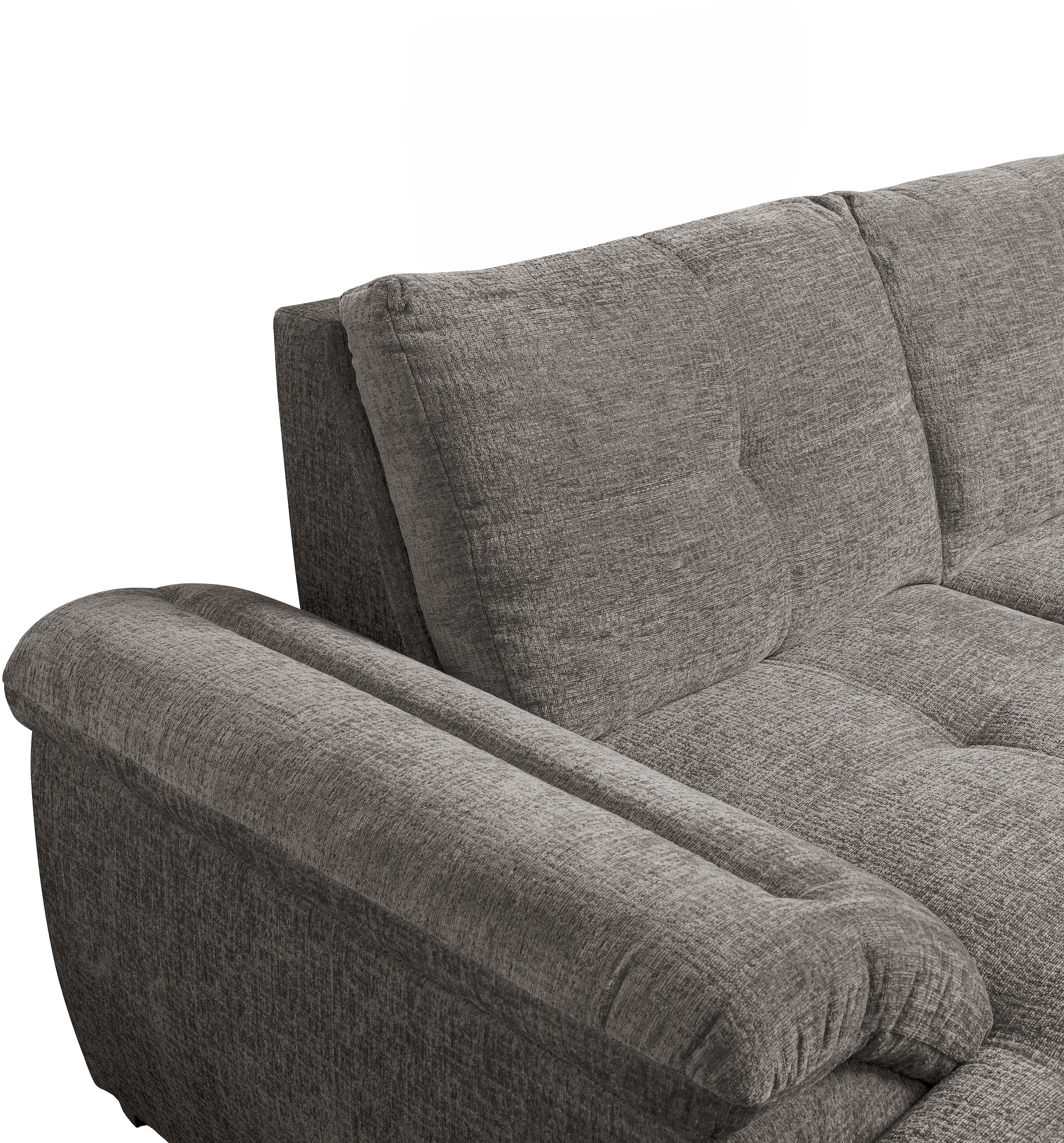 WERK2 Wohnlandschaft »Arena, B/T: 339/220 cm breit, moderner, einladender Sitzkomfort« mit Schlaffunktion und Bettkasten, U-Form