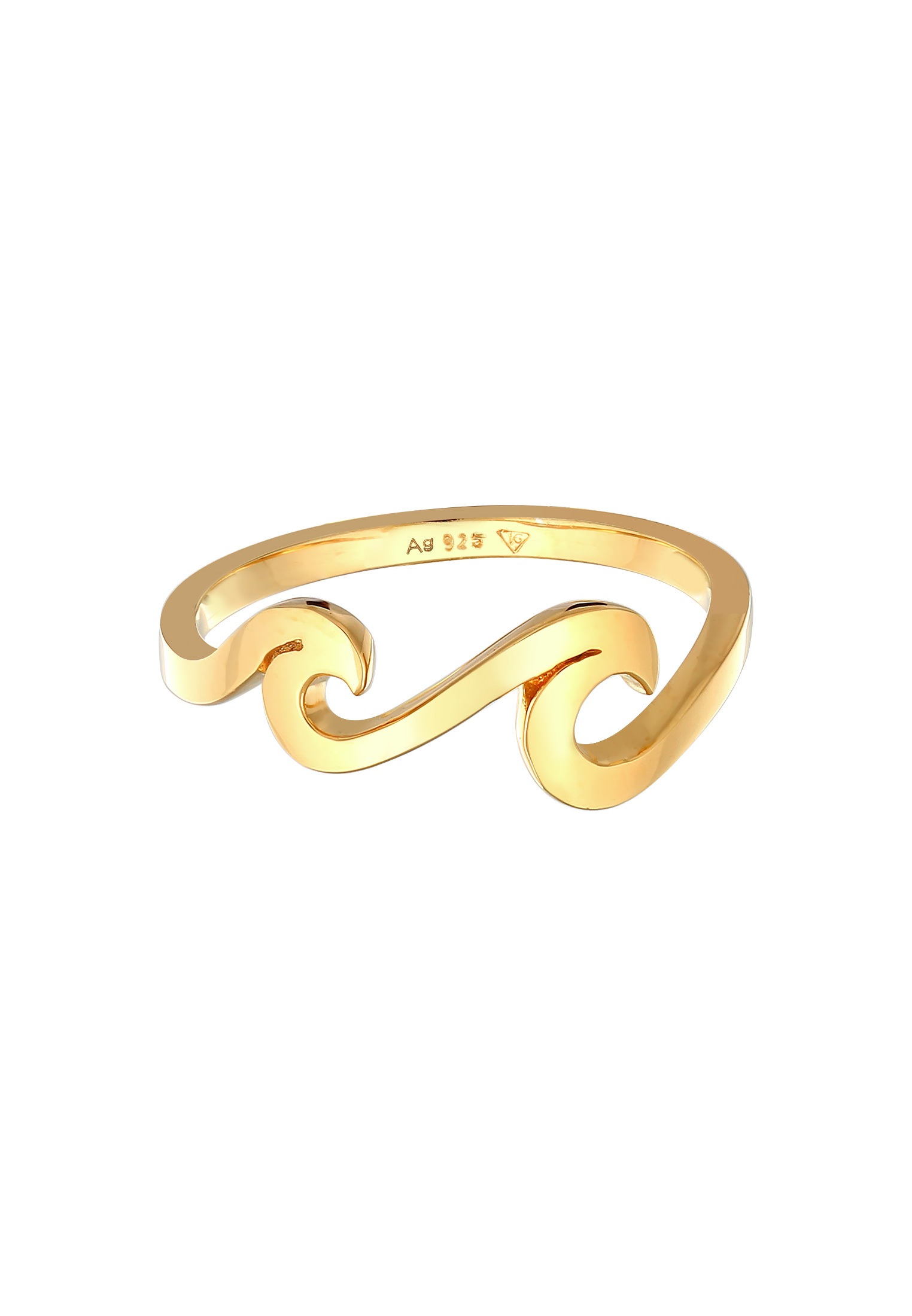 Elli Silberring »Ring Wellen Wave Ozean Maritim 925 Silber«