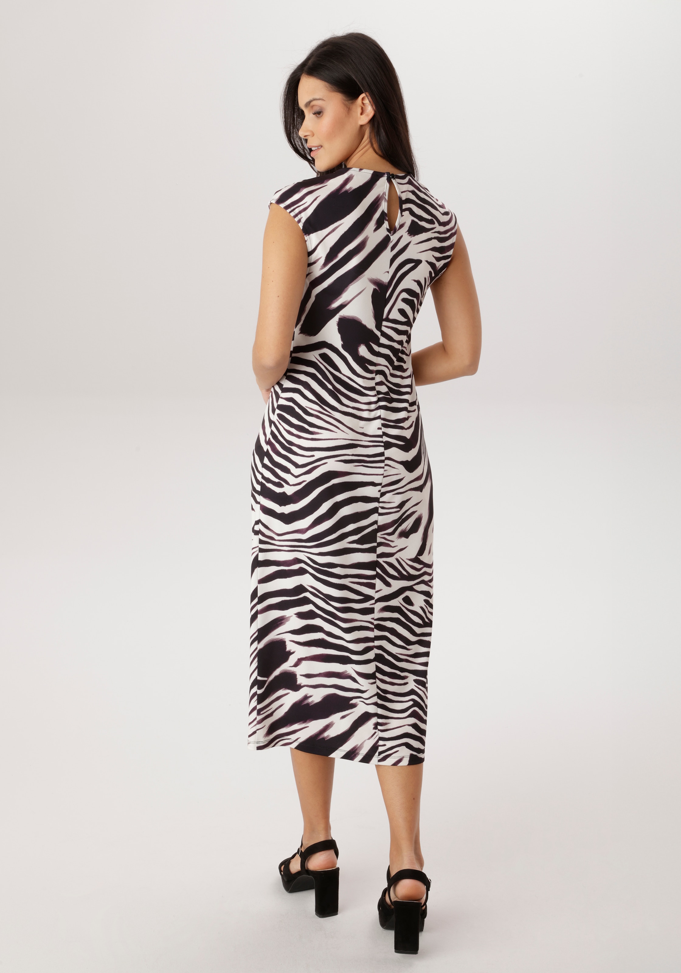 Aniston SELECTED Midikleid im trendigen und raffinierten Animal-Print allover - NEUE KOLLEKTION