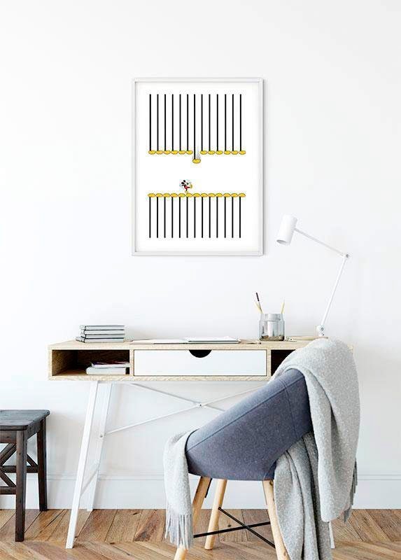 Komar Bild »Mickey Mouse Footlines«, Disney, (1 St.), Wandbild zur Dekoration im Kinderzimmer - ohne Rahmen