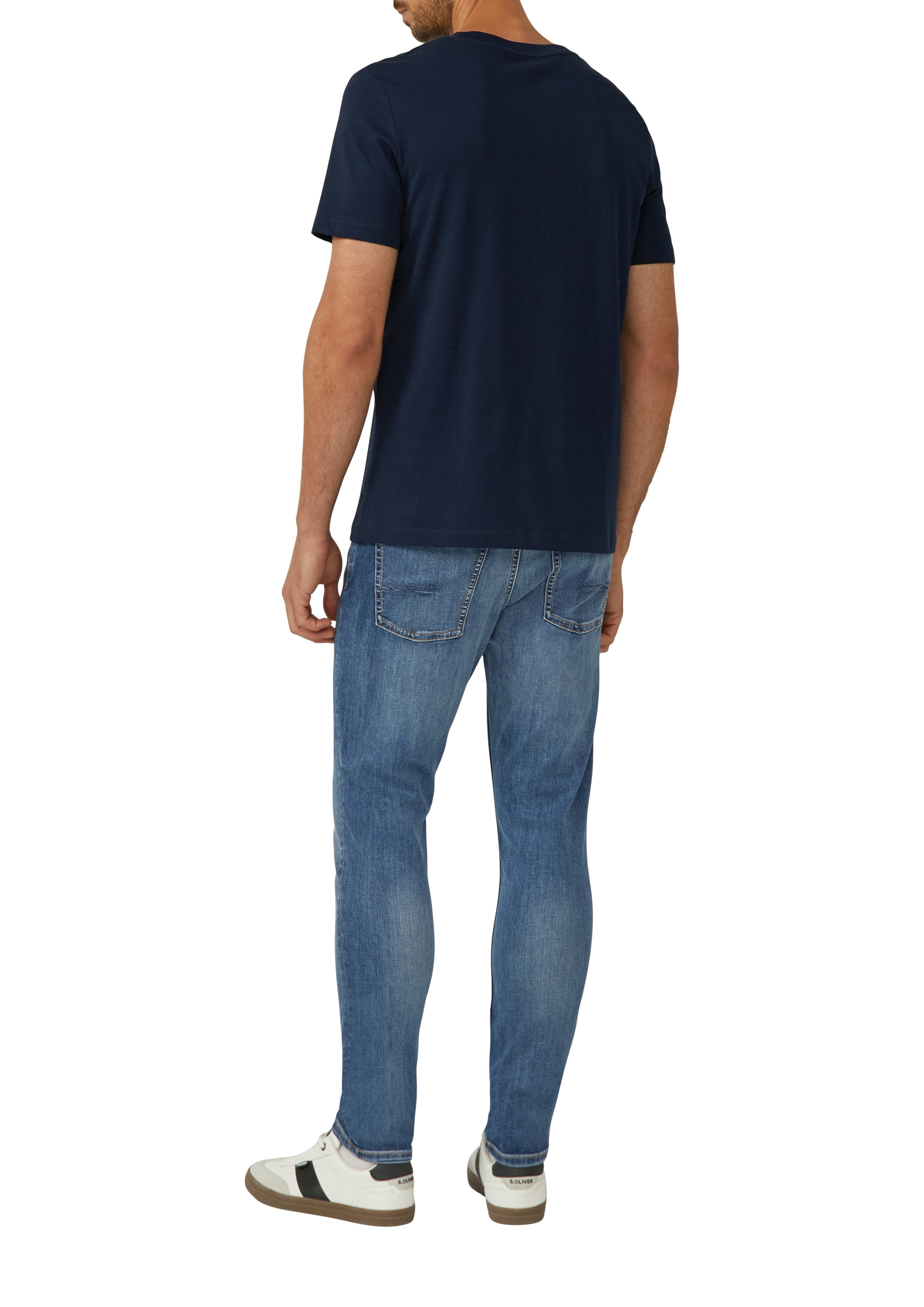 s.Oliver T-Shirt, (2 tlg.), mit großen Logo-Print, im 2er Pack