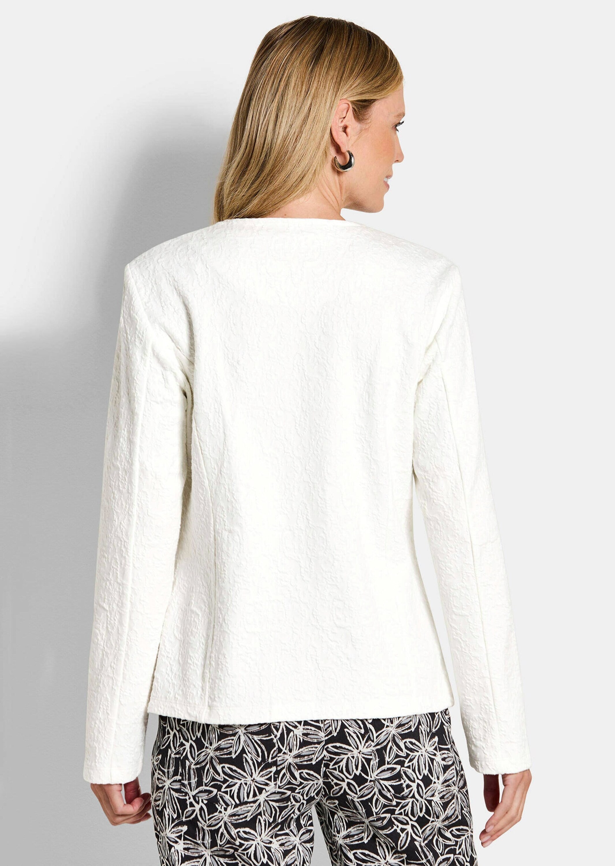 GOLDNER Sommerjacke »Elegante Baumwolljacke mit Struktur« Jaquardstruktur im Jersey