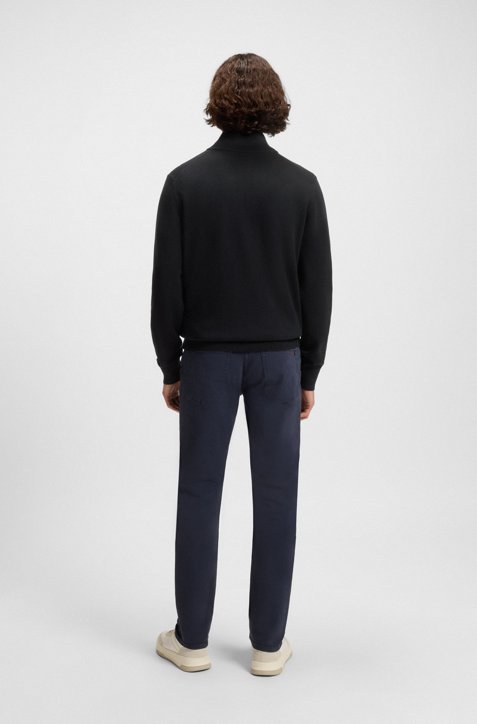 BOSS ORANGE Strickjacke »Kanozip« mit Reißverschluss