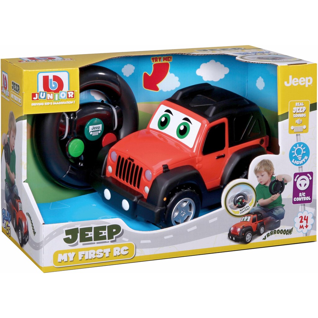 bbJunior RC-Auto »Jeep My First R/C Jeep Wrangler«, (Set, Komplettset), mit Licht und Sound