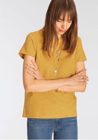 Levi's® T-Shirt »The perfect Tee«, mit kontrastfarbenem Bündchen kaufen
