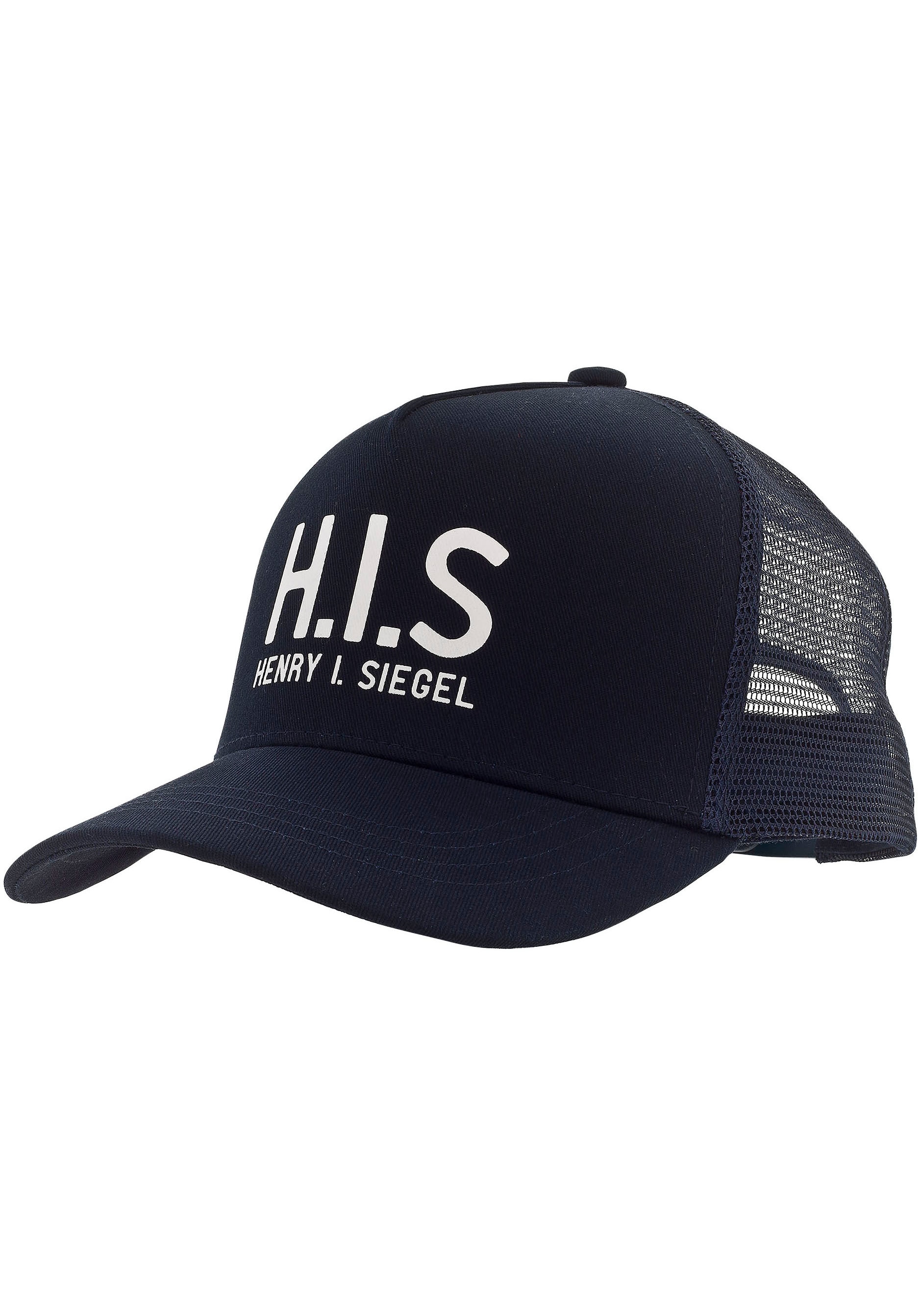 H.I.S Baseball Cap, Mesh-Cap mit H.I.S.-Print