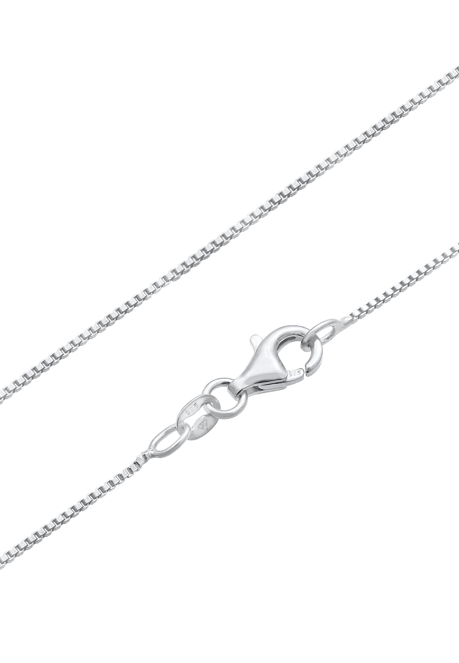Kuzzoi Kette mit Anhänger »Halskette Herren Raute Marquise Ornament Used Look 925 Silber«