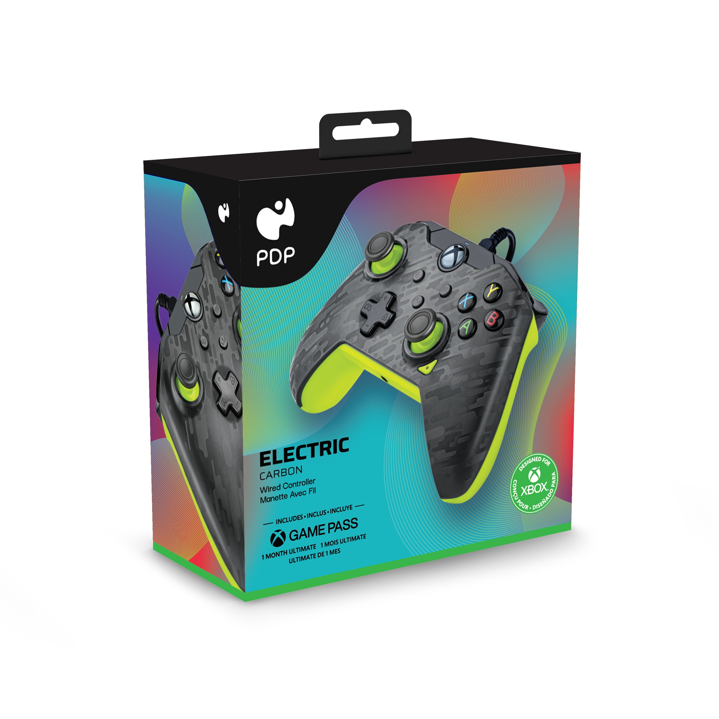 PDP - Performance Designed Products Gamepad »kabelgebunden Electric Carbon XBOX Series X«