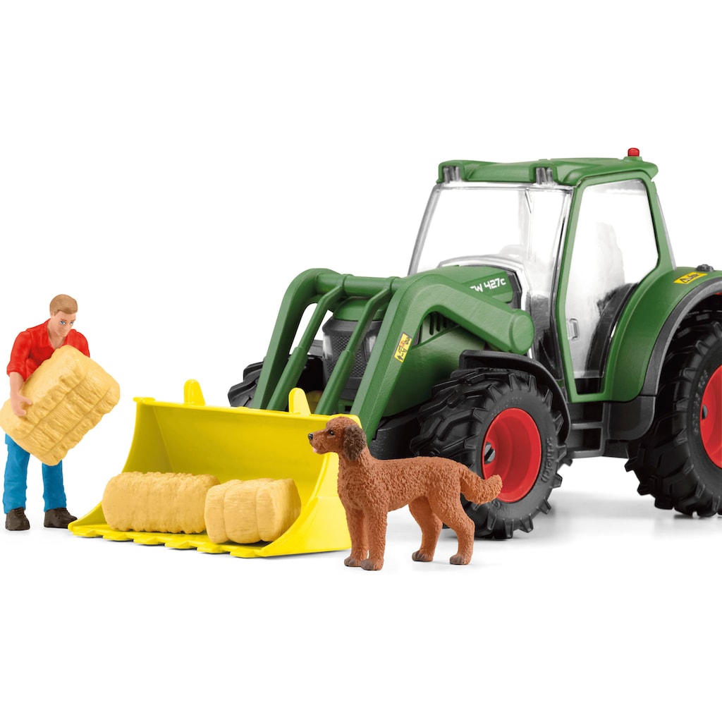 Schleich® Spielwelt »FARM WORLD, Traktor mit Anhänger (42608)«