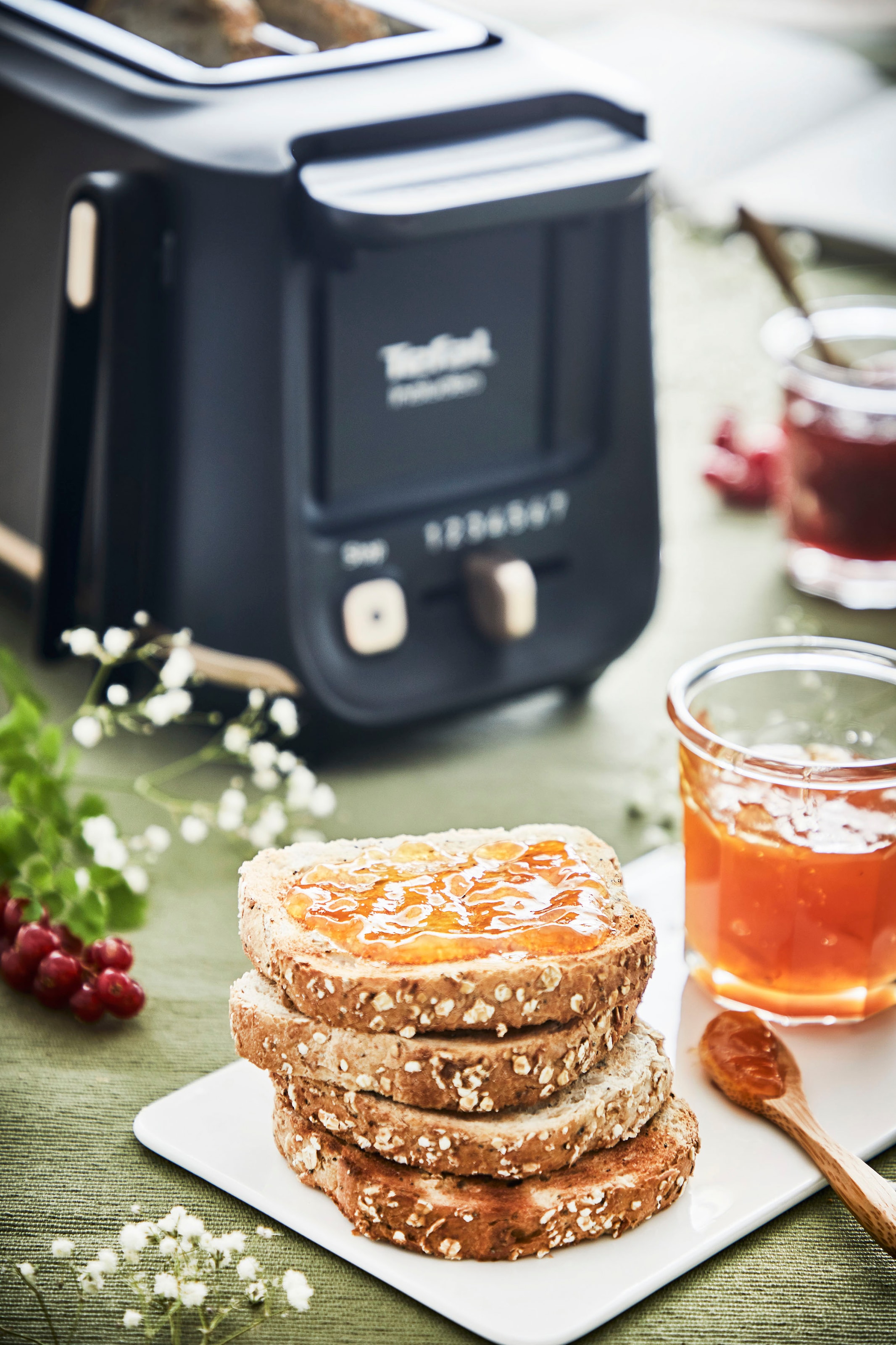 Tefal Toaster »TT5338 Includeo«, für 2 Scheiben, 850 W, Magnetzange, 7 Bräunungsstufen, Krümelschublade, Anhebevorrichtung
