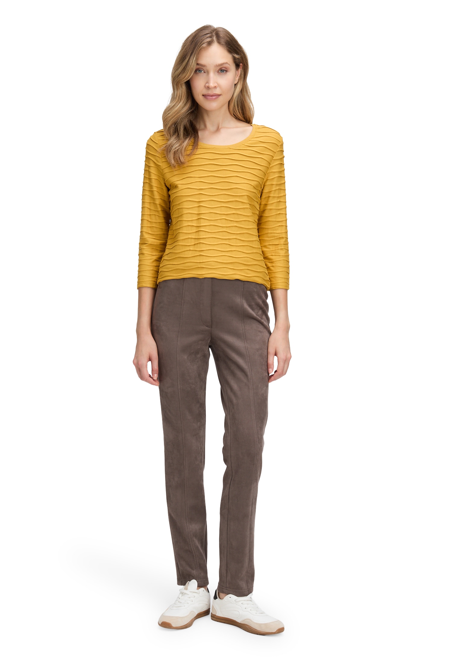Betty Barclay Rundhalsshirt »Basic Shirt mit Wellenstruktur«