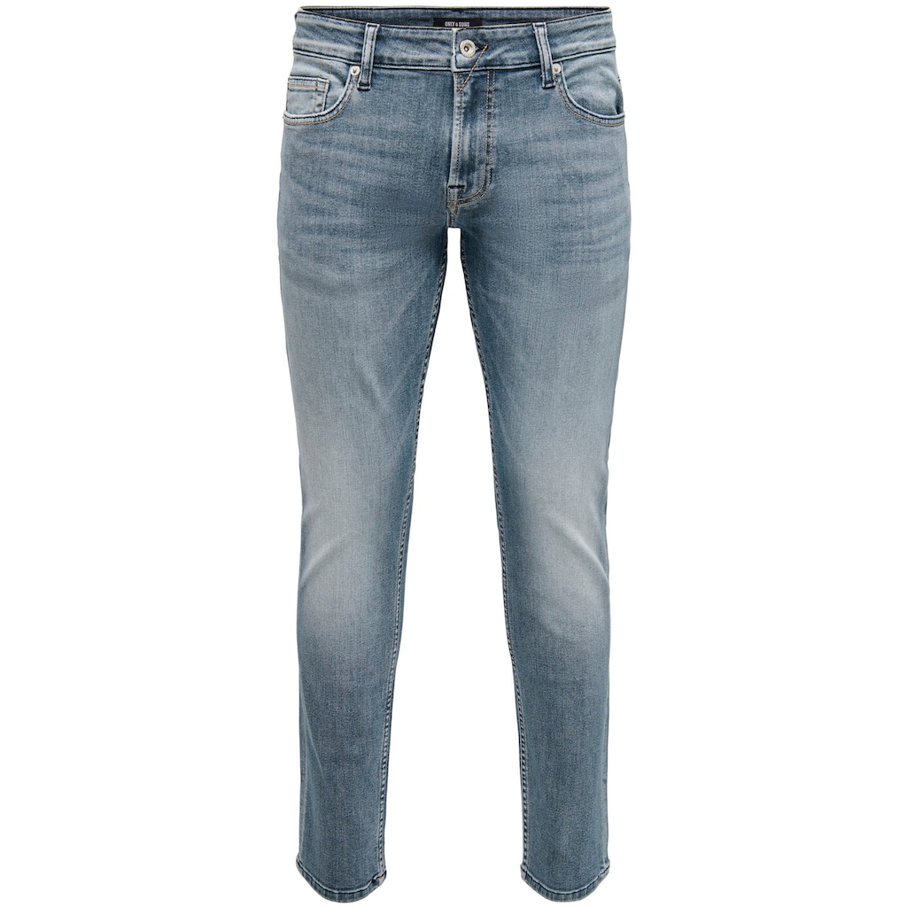 ONLY & SONS Slim-fit-Jeans »OS ONSLOOM SLIM BLUE GREY 40«, mit Destroyed Effekt