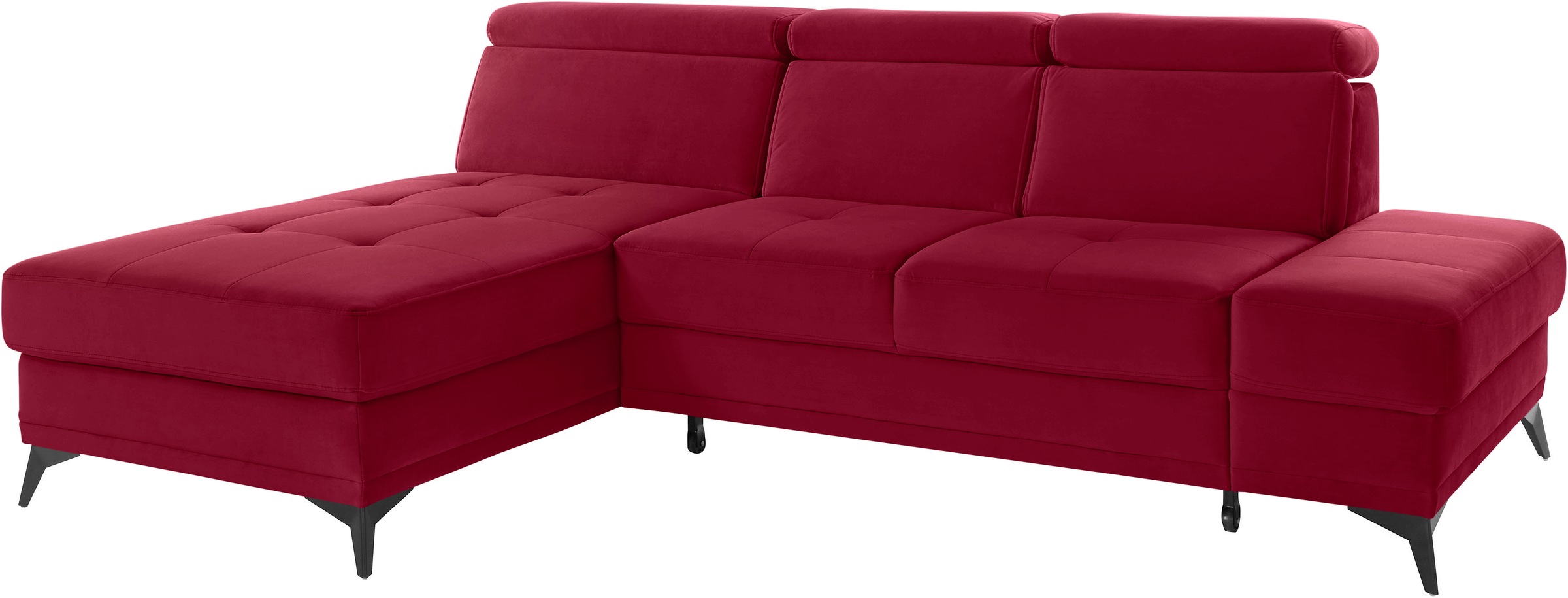 INOSIGN Ecksofa »Cardiz L-Form«, inkl.Kopfteilverstellung und Federkern wahlweise mit Bettfunktion