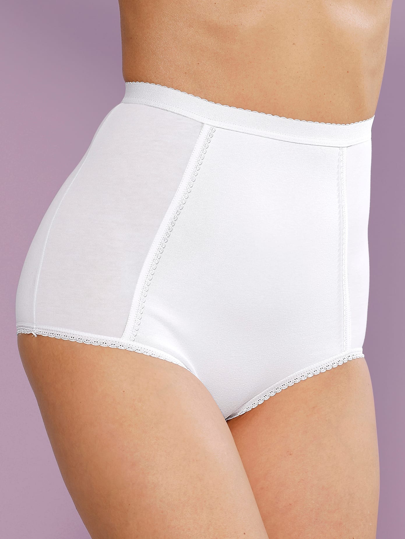 Wäschepur Damen Formslip 2 Stk. tlg. in weiß, Größe 40/42