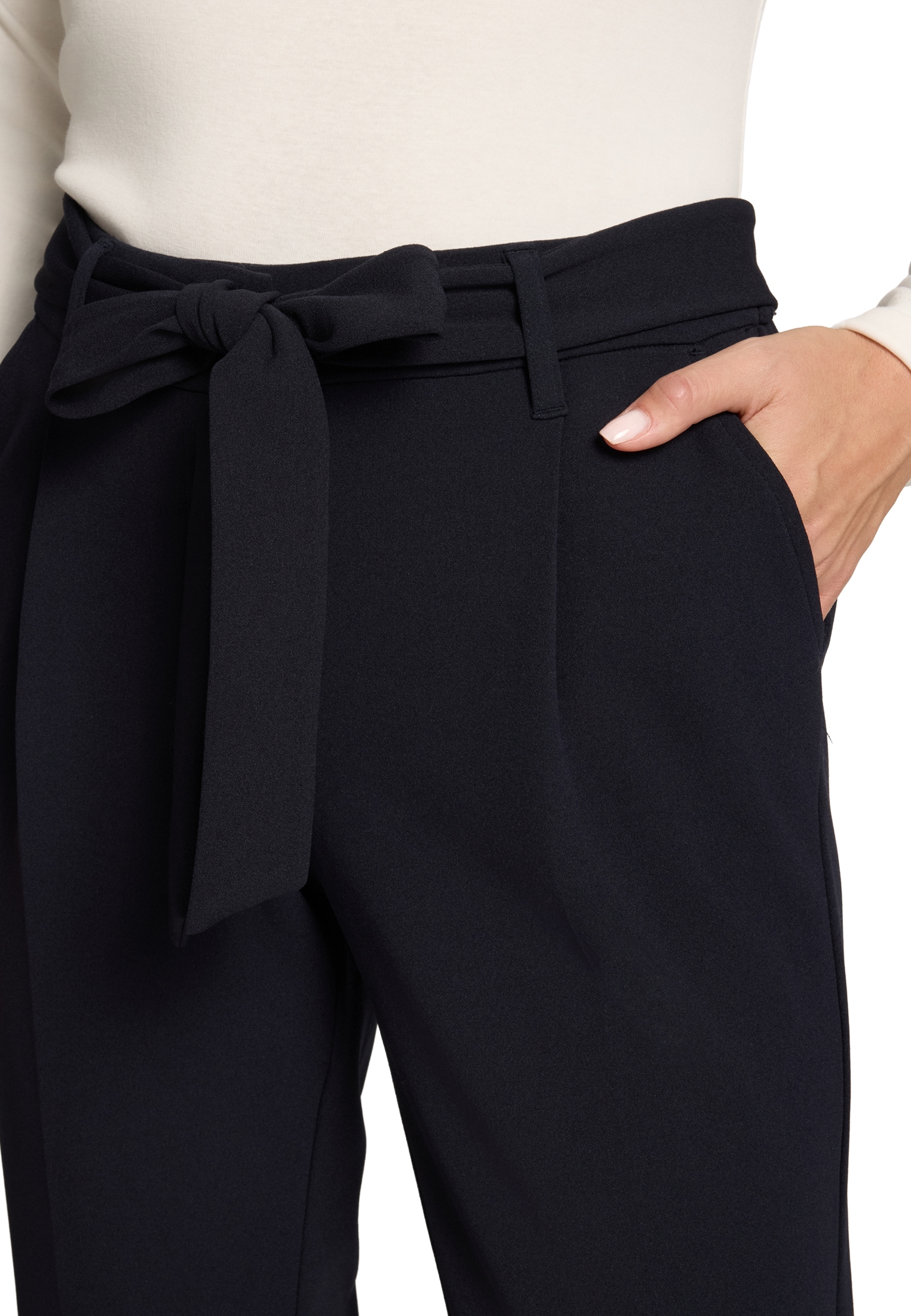 Zero Jerseyhose »Jerseyhose mit Bindegürtel 28 Inch«