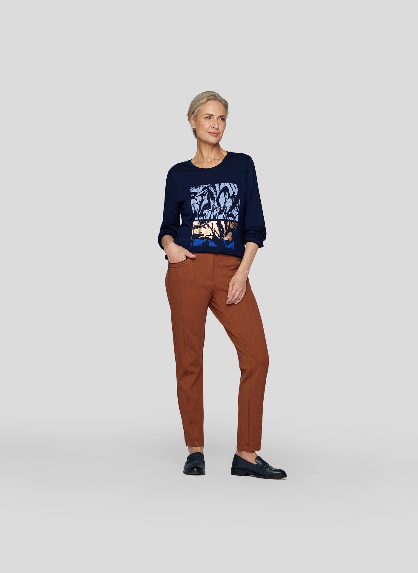 Rabe Langarmshirt, mit Frontprint