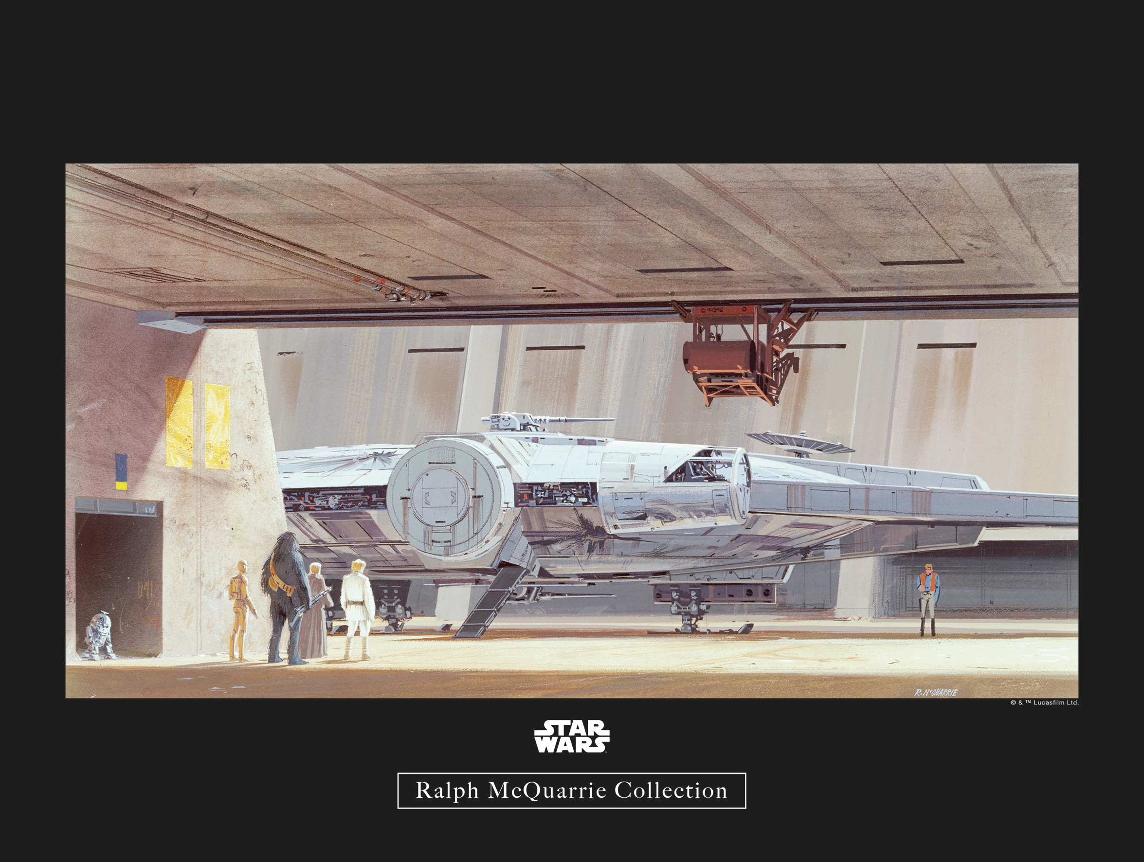 Komar Poster »Star Wars Classic RMQ Mos Eisley Hangar«, Star Wars, (1 St.), Kinderzimmer, Schlafzimmer, Wohnzimmer