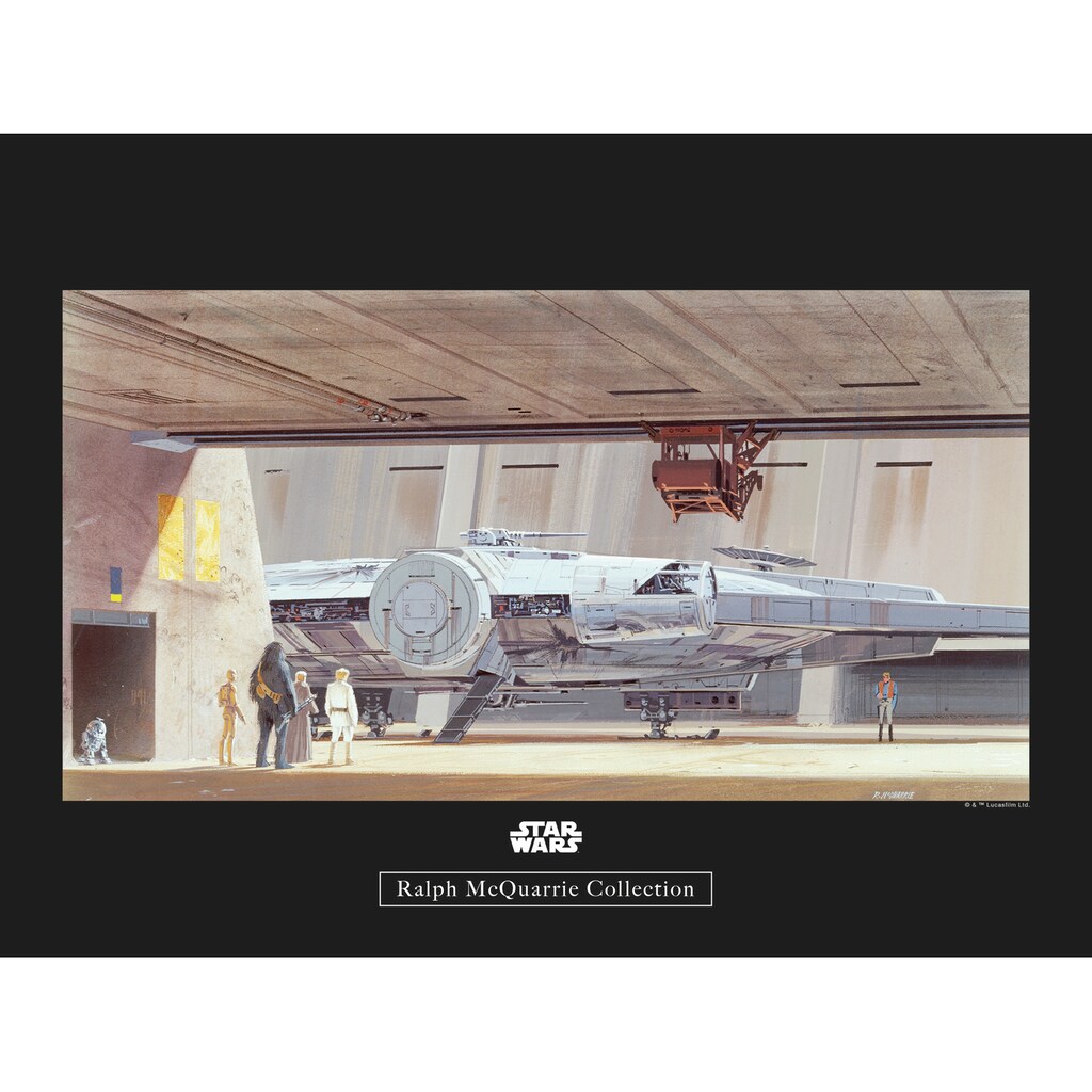 Komar Poster »Star Wars Classic RMQ Mos Eisley Hangar«, Star Wars, (1 St.)