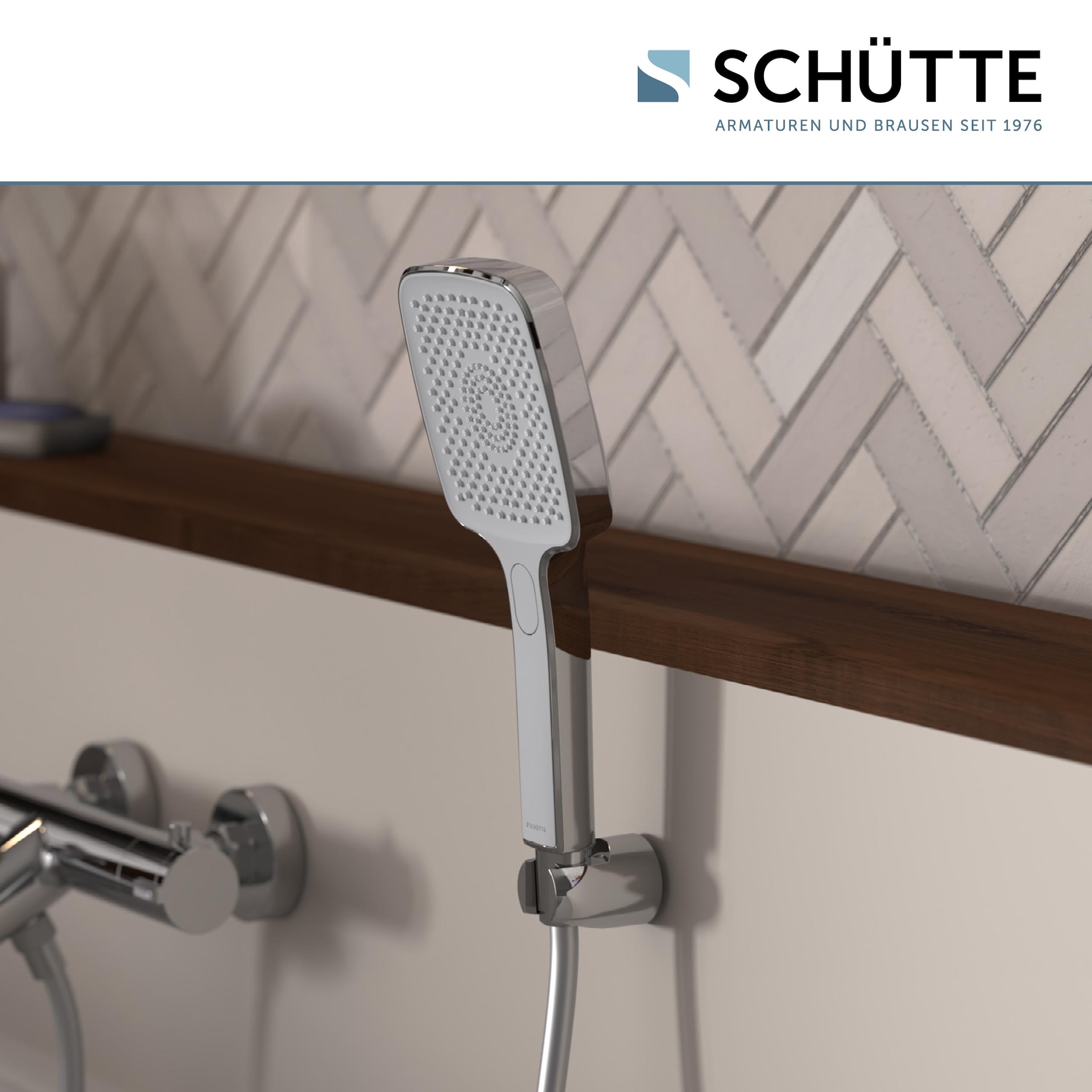 Schütte Handbrause »HAWAII«, 3-fach verstellbar, mit Antikalknoppen, wassersparend, rund