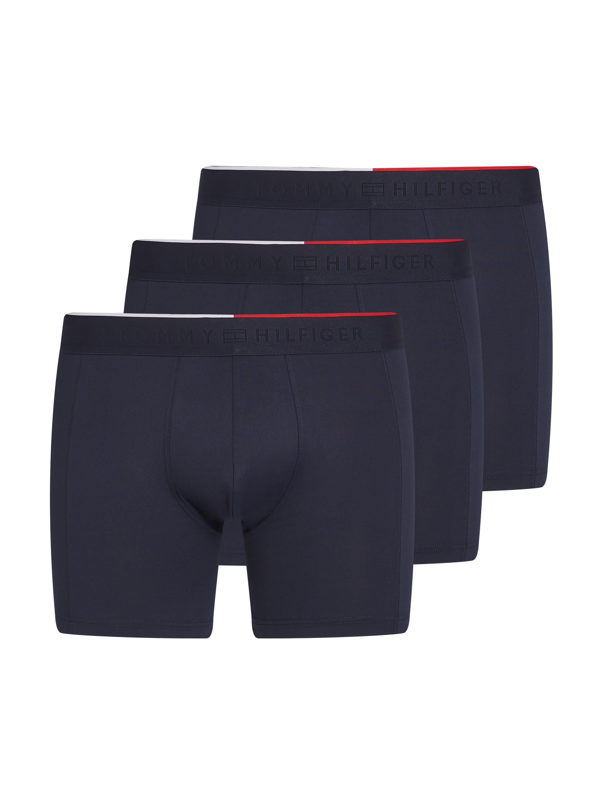 Tommy Hilfiger Underwear Boxer »3P BOXER BRIEF«, (Packung, 3 St., 3er), mit Logobund