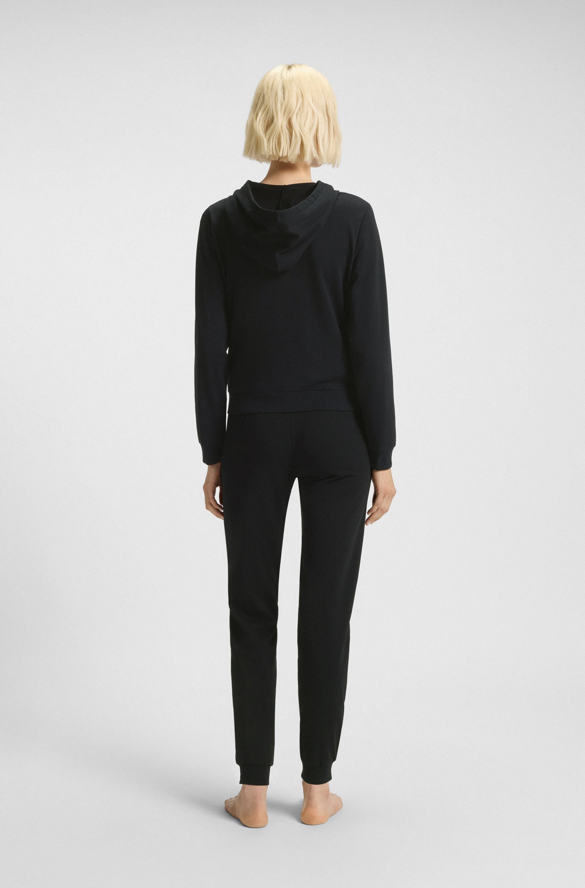 HUGO Underwear Sweatjacke Kapuze, Reißverschluss, gerade geschnitten