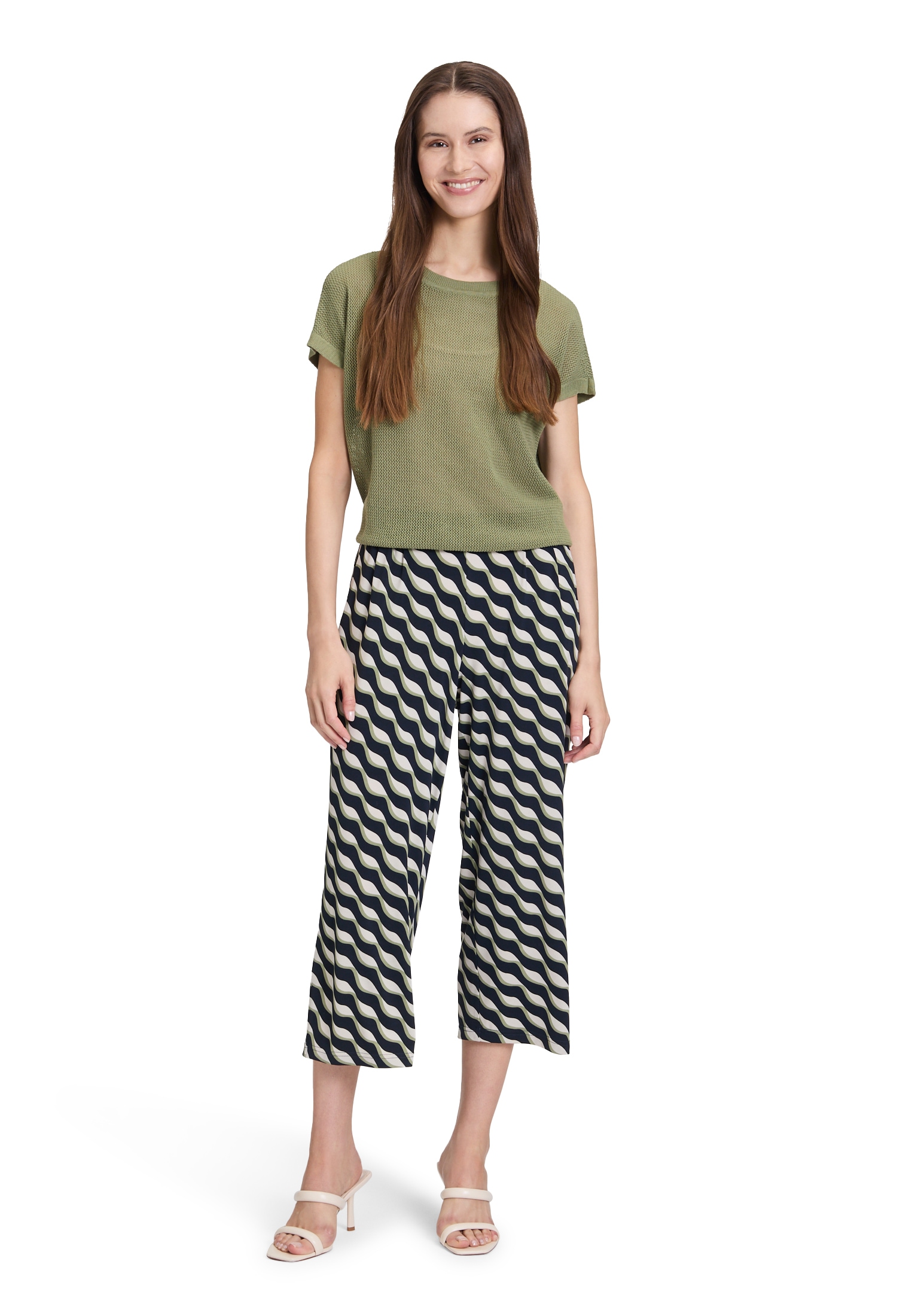 Betty Barclay Rundhalspullover »Lochstrick-Pullover ohne Arm«