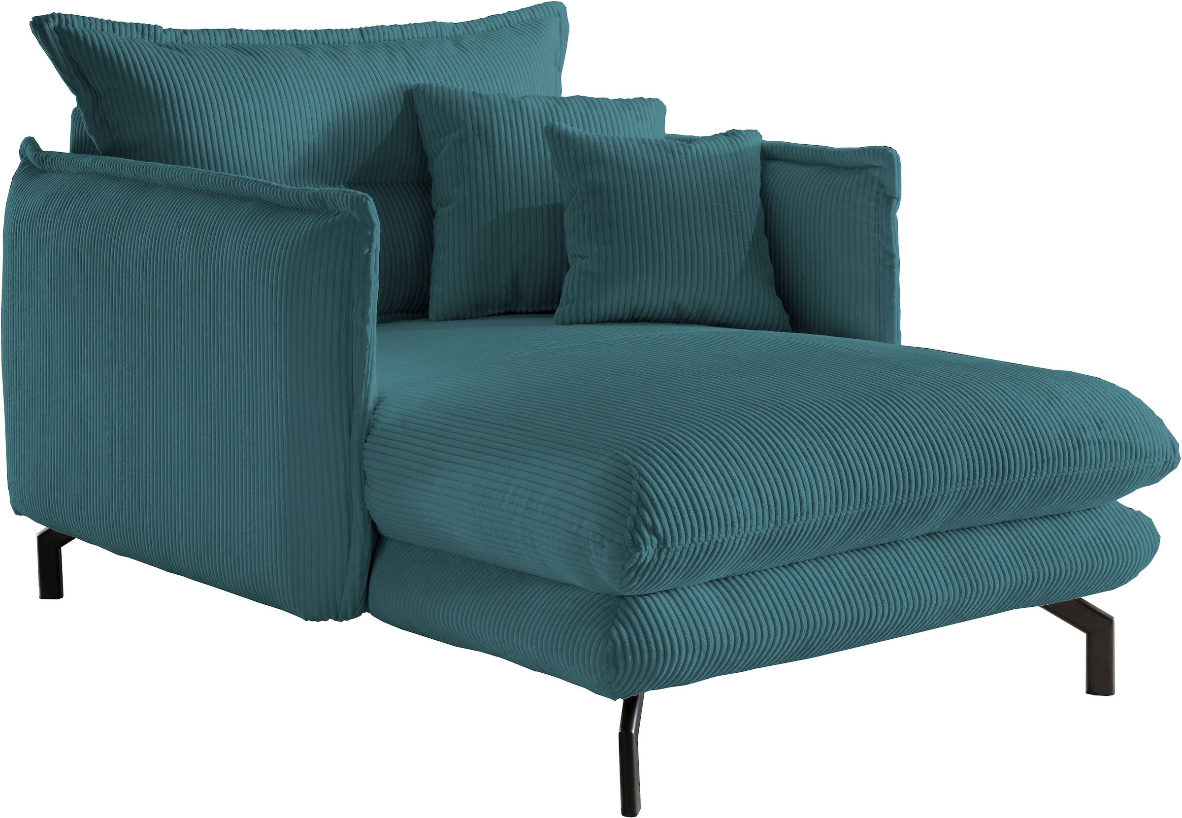 Home affaire Relaxsessel »Lazio modern und bequem, schmale Armlehnen, tolle Detailverarbeitung« zwei verschiedene Fußfarben wählbar