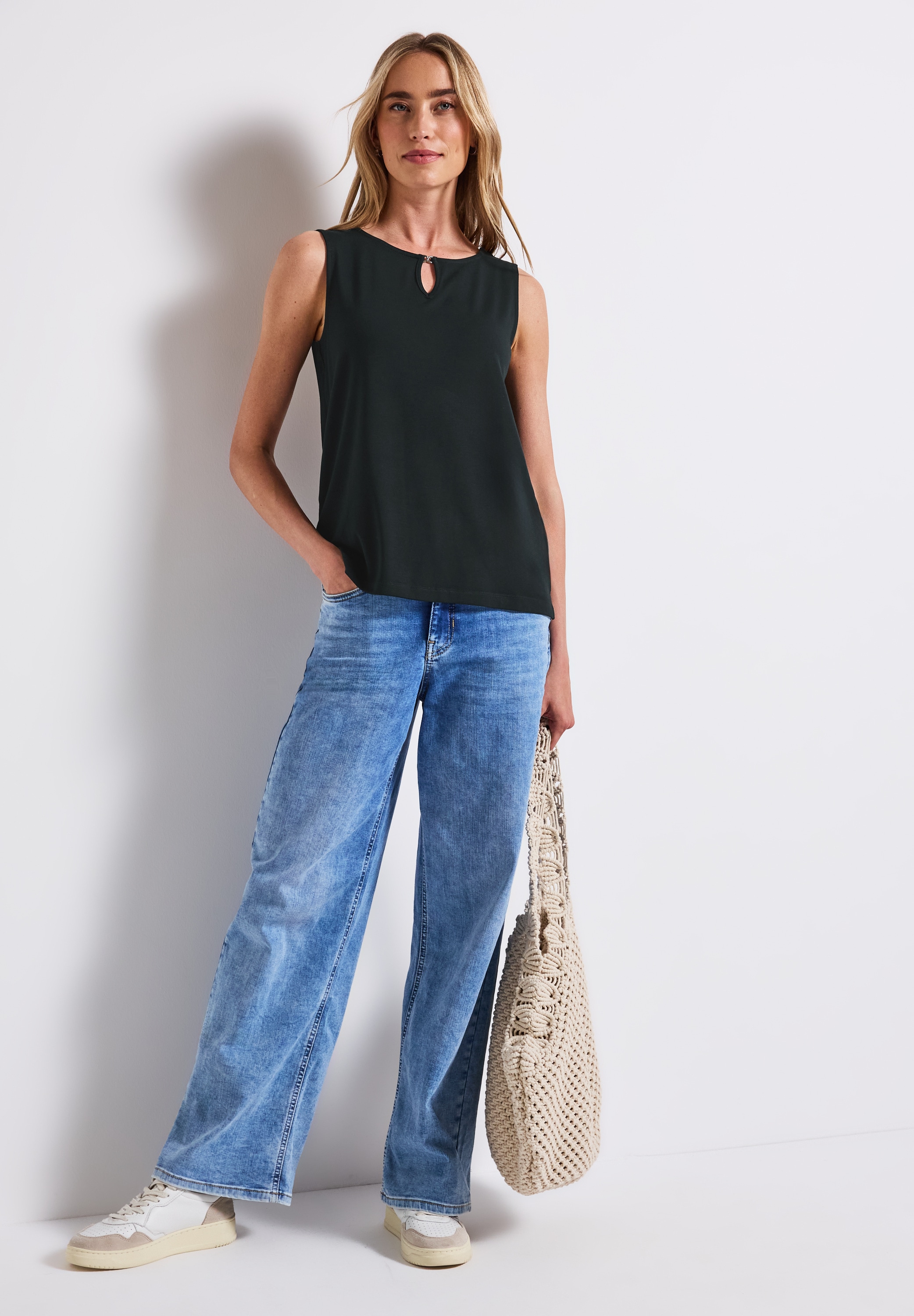 STREET ONE Shirttop, mit Cut-Out