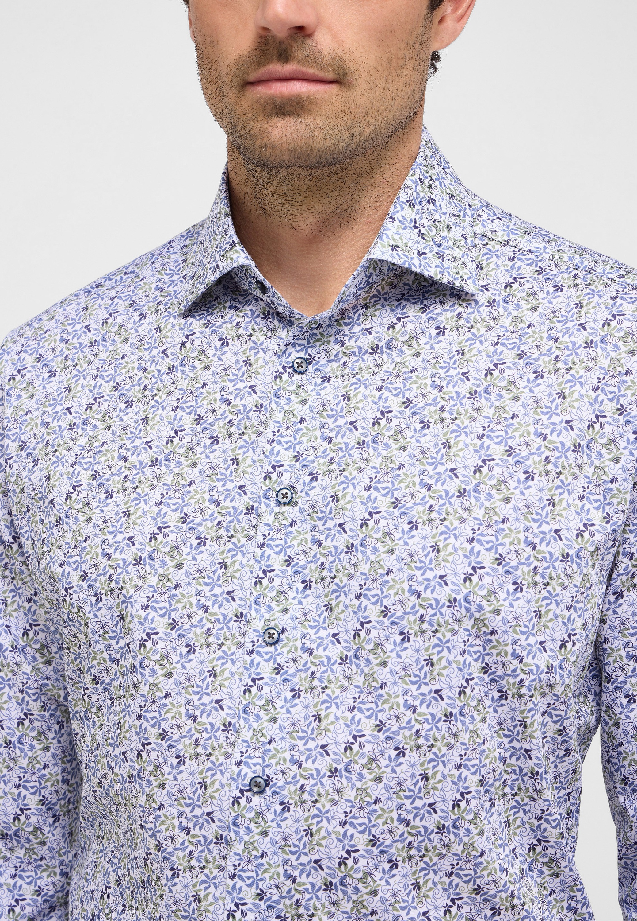Eterna Langarmhemd »MODERN FIT«, NON IRON (bügelfrei)