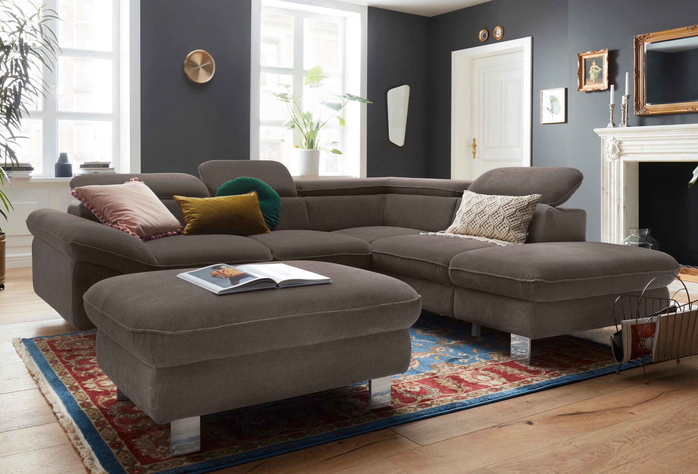 COTTA Ecksofa »Driver L-Form«, mit Kopfteilverstellung, wahlweise mit Bettfunktion & Bettkasten