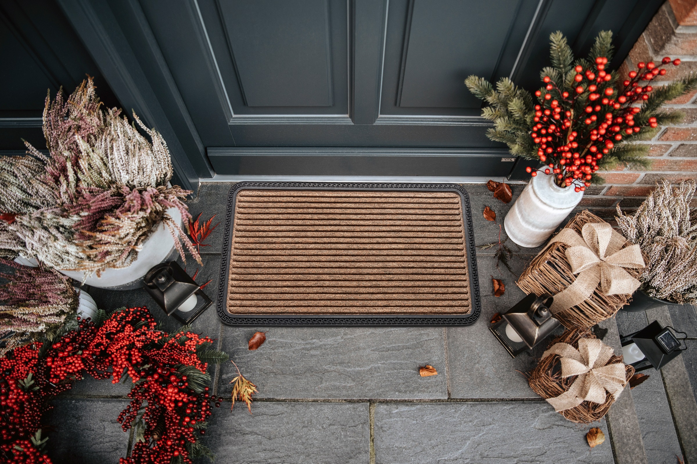 HANSE Home Fußmatte »Mix Mats Ornament Borders, Türmatte«, rechteckig, 8 mm Höhe, Strapazierfähig, pflegeleicht, robust, wetterfest, UV-beständig